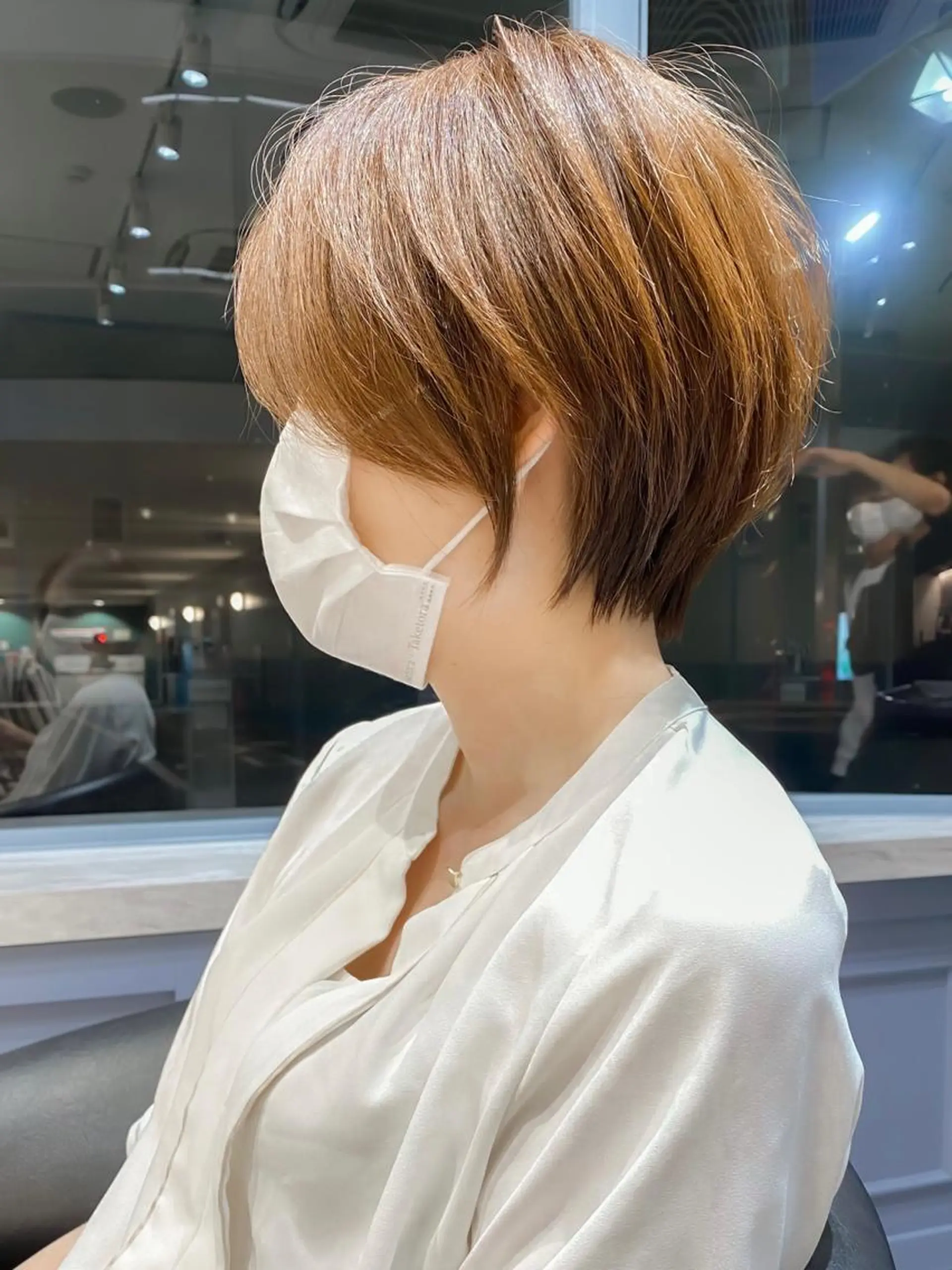 ショート カラー ショートボブ ボブ ショートヘア カット ヘアカラー トリートメント ショート ショートボブ斉藤航人のヘアスタイル