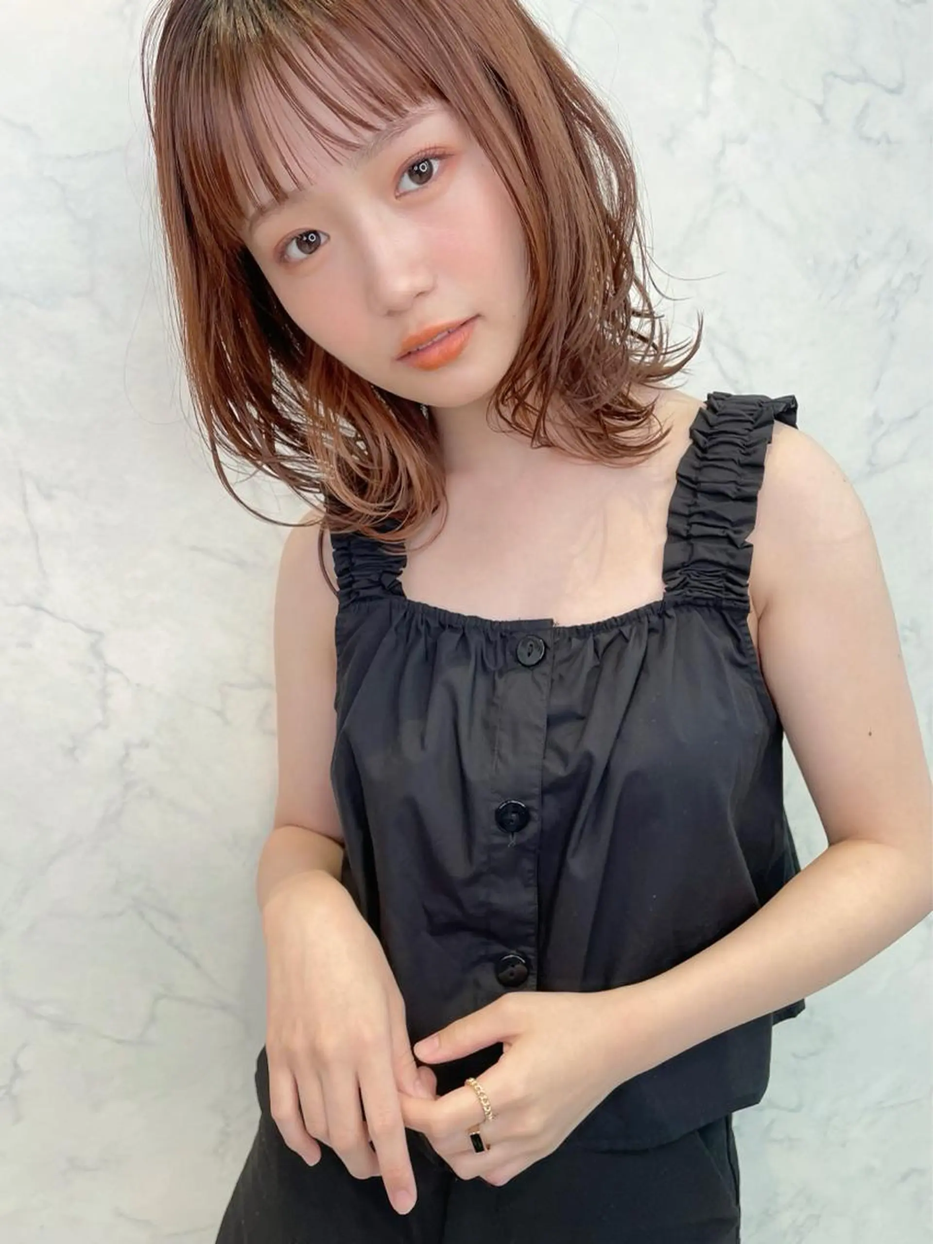 ミディアム カット チダアキフミ Ash大森のヘアスタイル