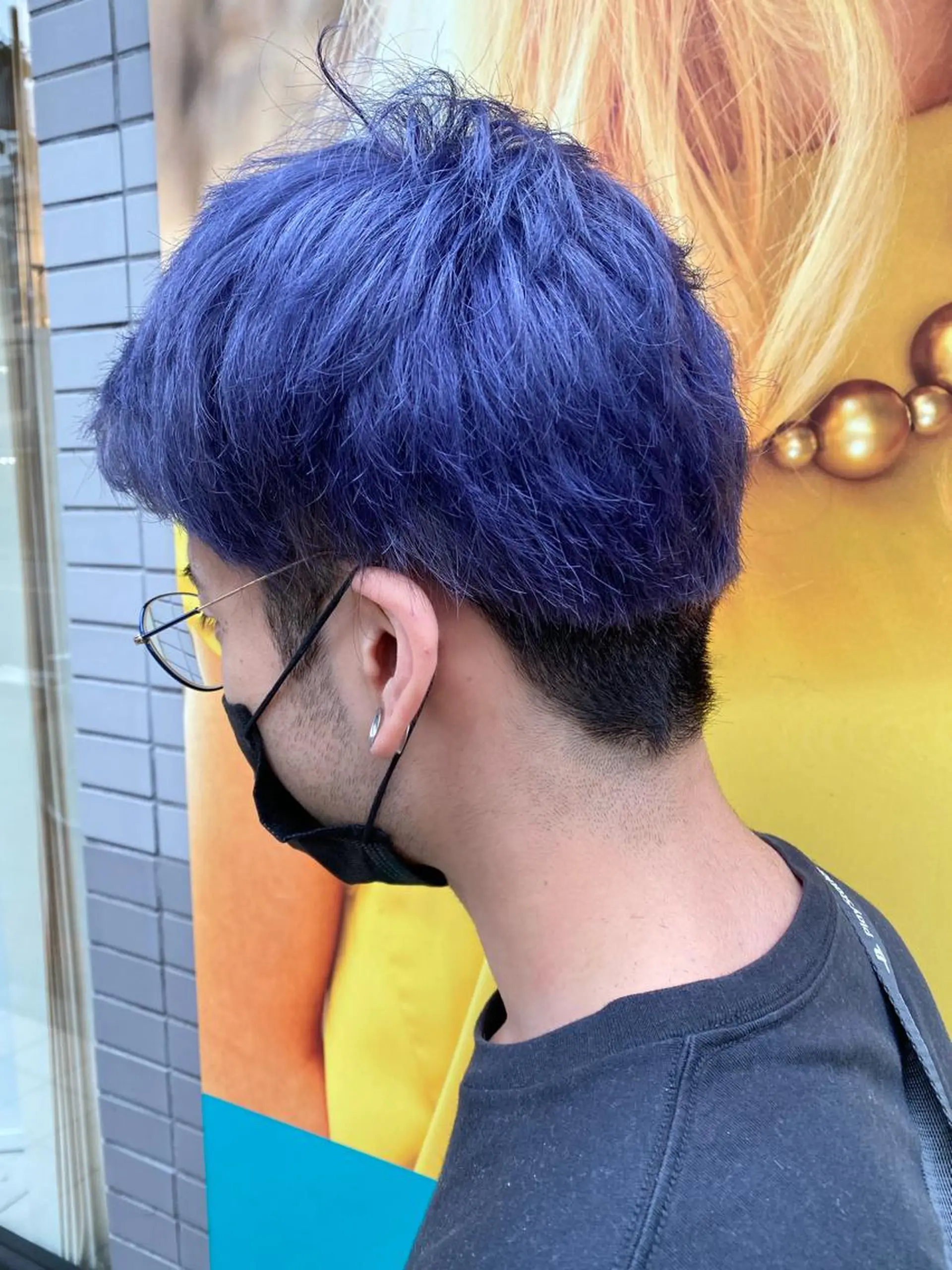 ショート カラー メンズ ラベンダーカラー カット ヘアカラー トリートメント 髪質改善カラー/店長 宮内秀峰のヘアスタイル