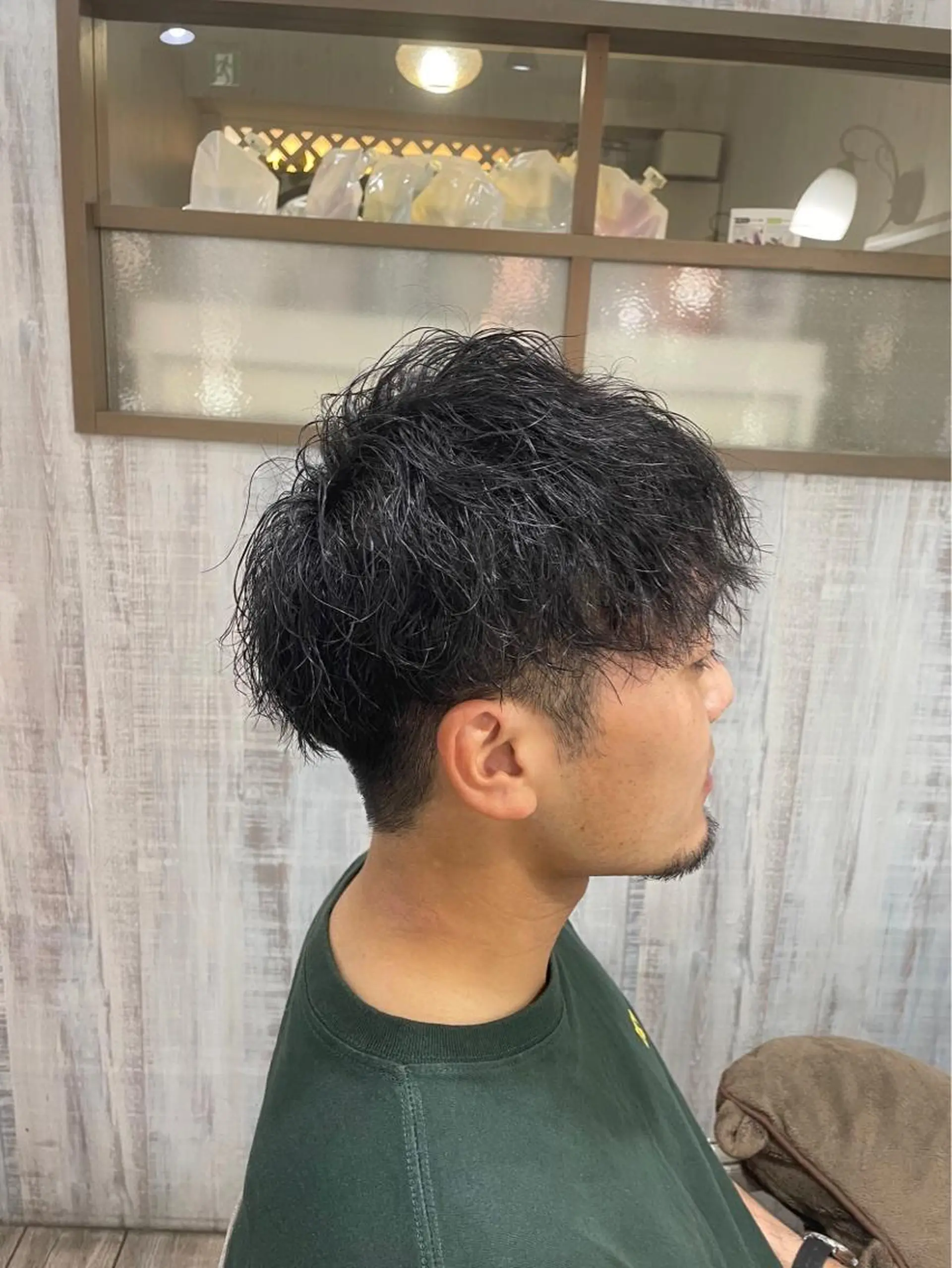 パーマ メンズ ヘアカラー パーマ イシジマ タカナリのヘアスタイル