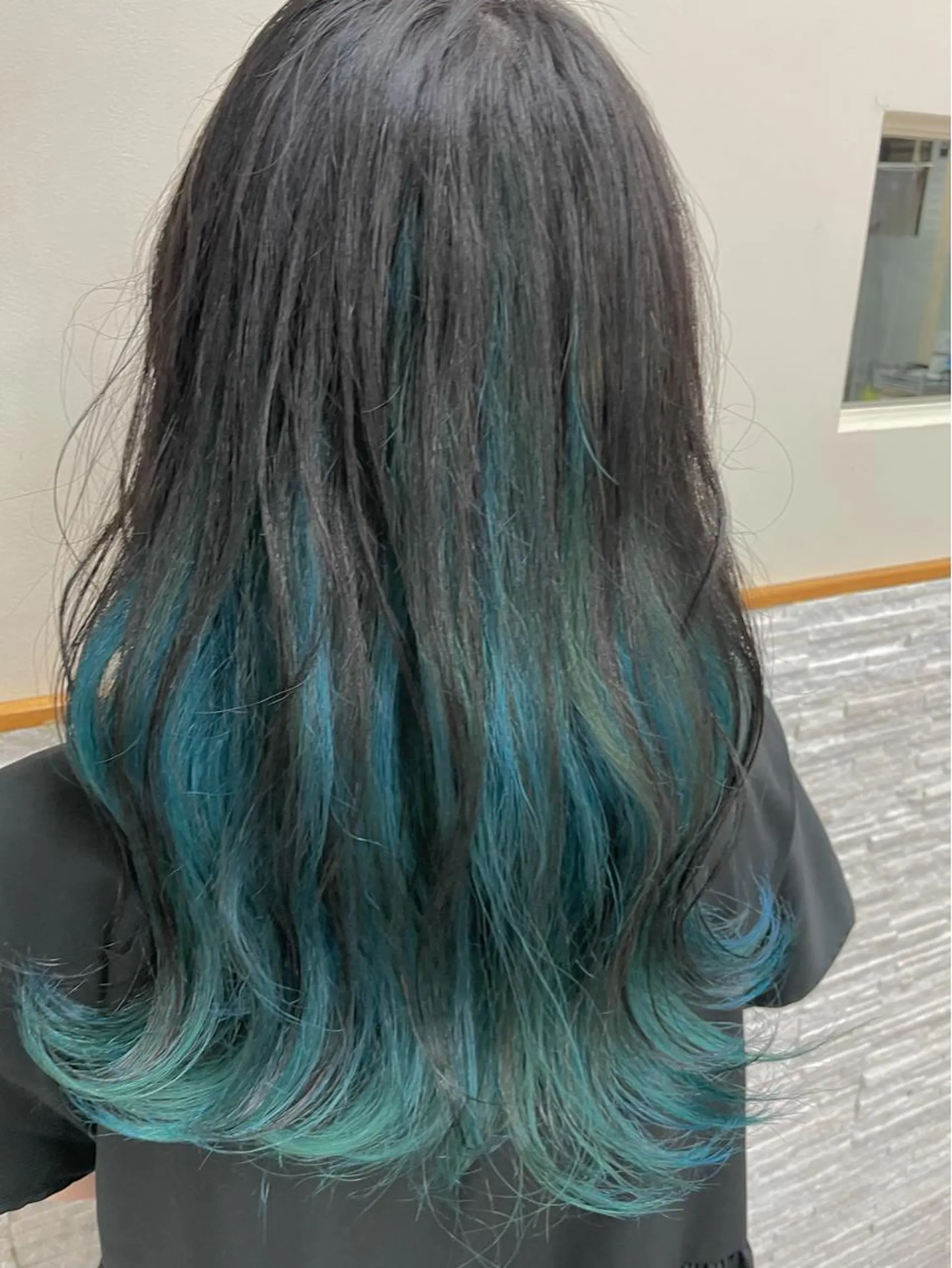 ロング カラー ブルーカラー インナーカラー ♡Eleanor大宮 aya♡のヘアスタイル