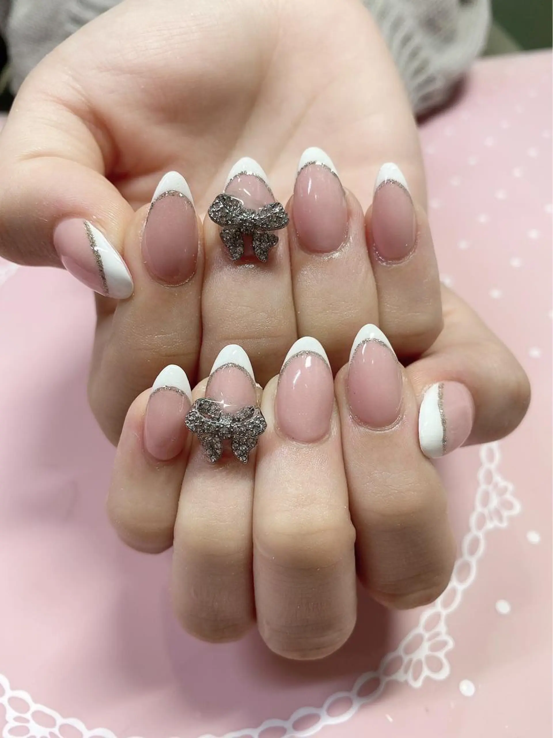 ショート ネイル フレンチネイル ジェルネイル ハンドネイル 《LB》ラブリエ Nail&eyeのマツエク・マツパデザイン
