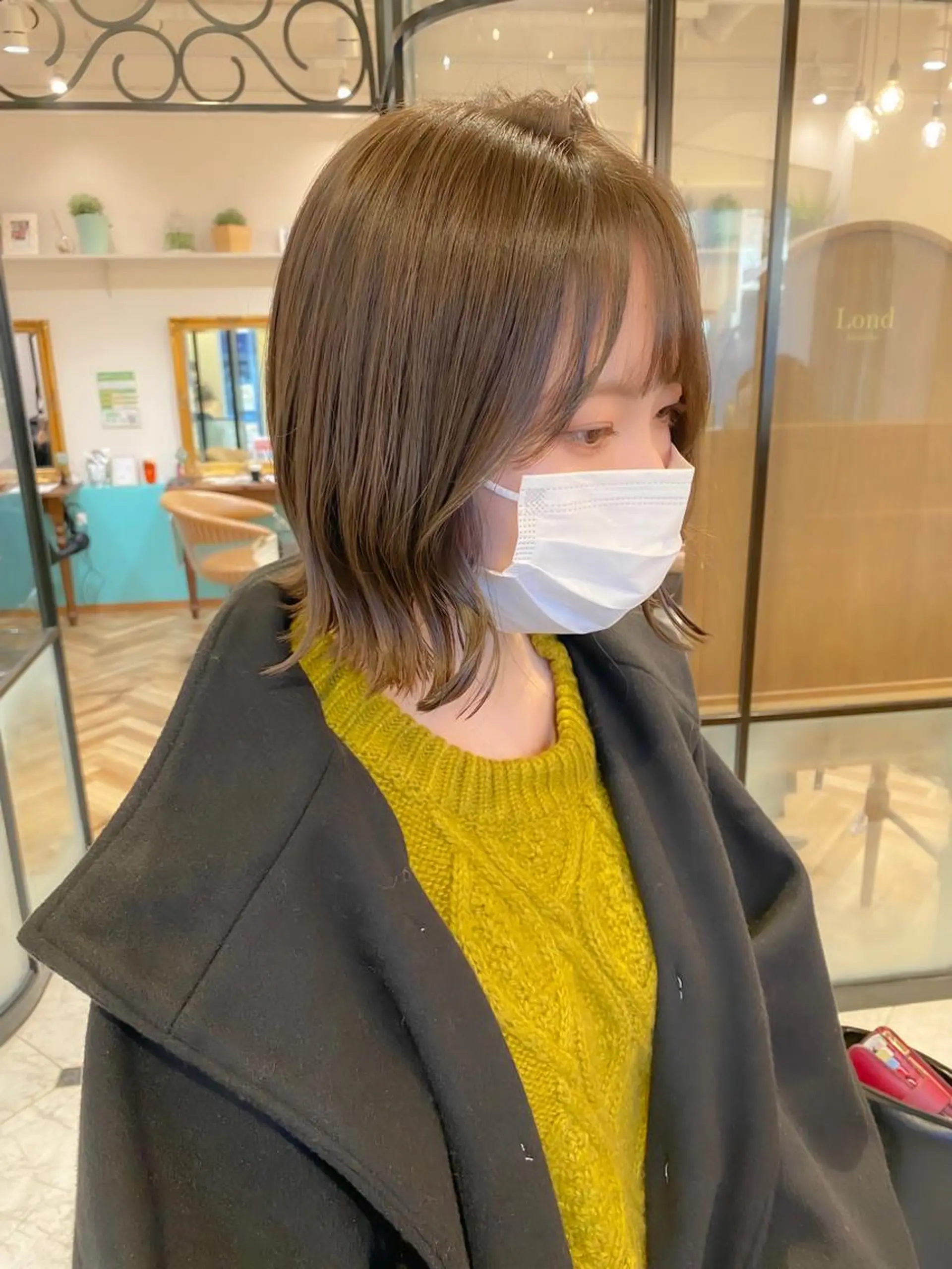ショート カラー カット ヘアカラー トリートメント ボブ韓国風レイヤー 錦糸町/畠中ケントのヘアスタイル