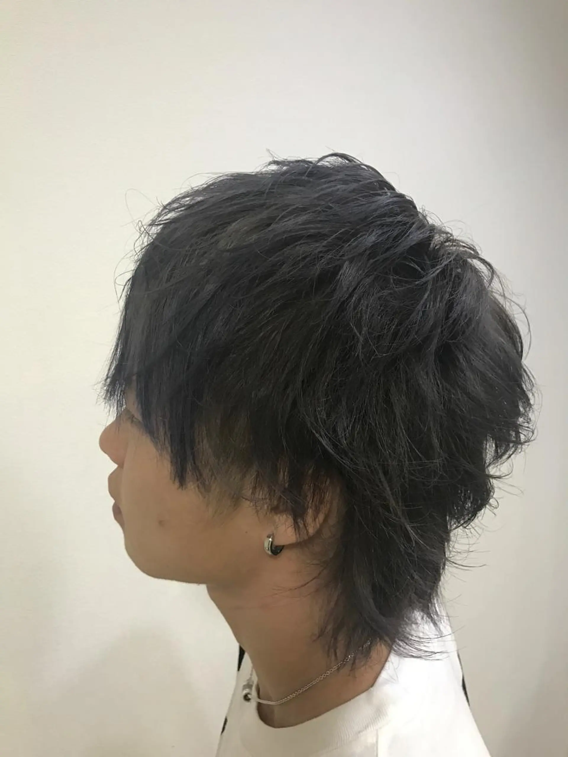 ショート カラー メンズ メンズブリーチ ブリーチ シルバー 家中 貴典のヘアスタイル