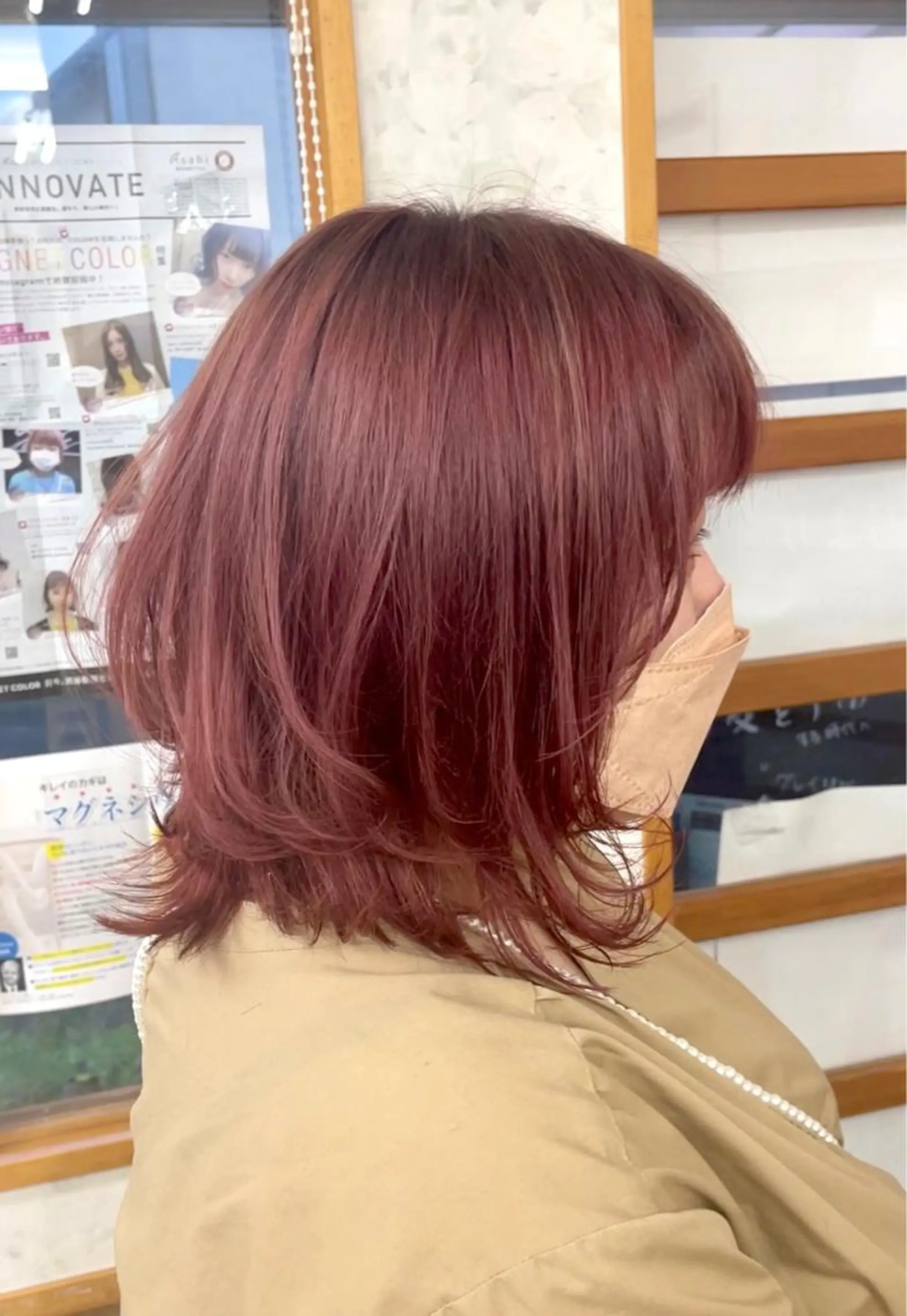 ミディアム カラー 編み込みエクステ ミディアムパーマ バレイヤージュ ベージュカラー ブリーチ 髪質改善のプロ✨りな さんのヘアスタイル