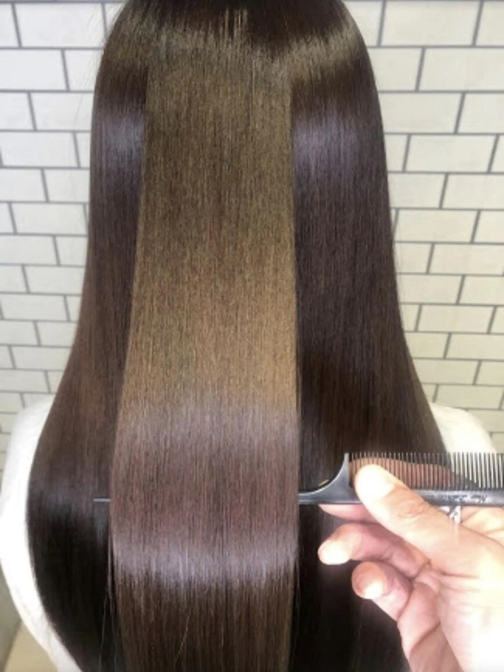 ロング 骨格補正似合わせ カット阿部建のヘアスタイル