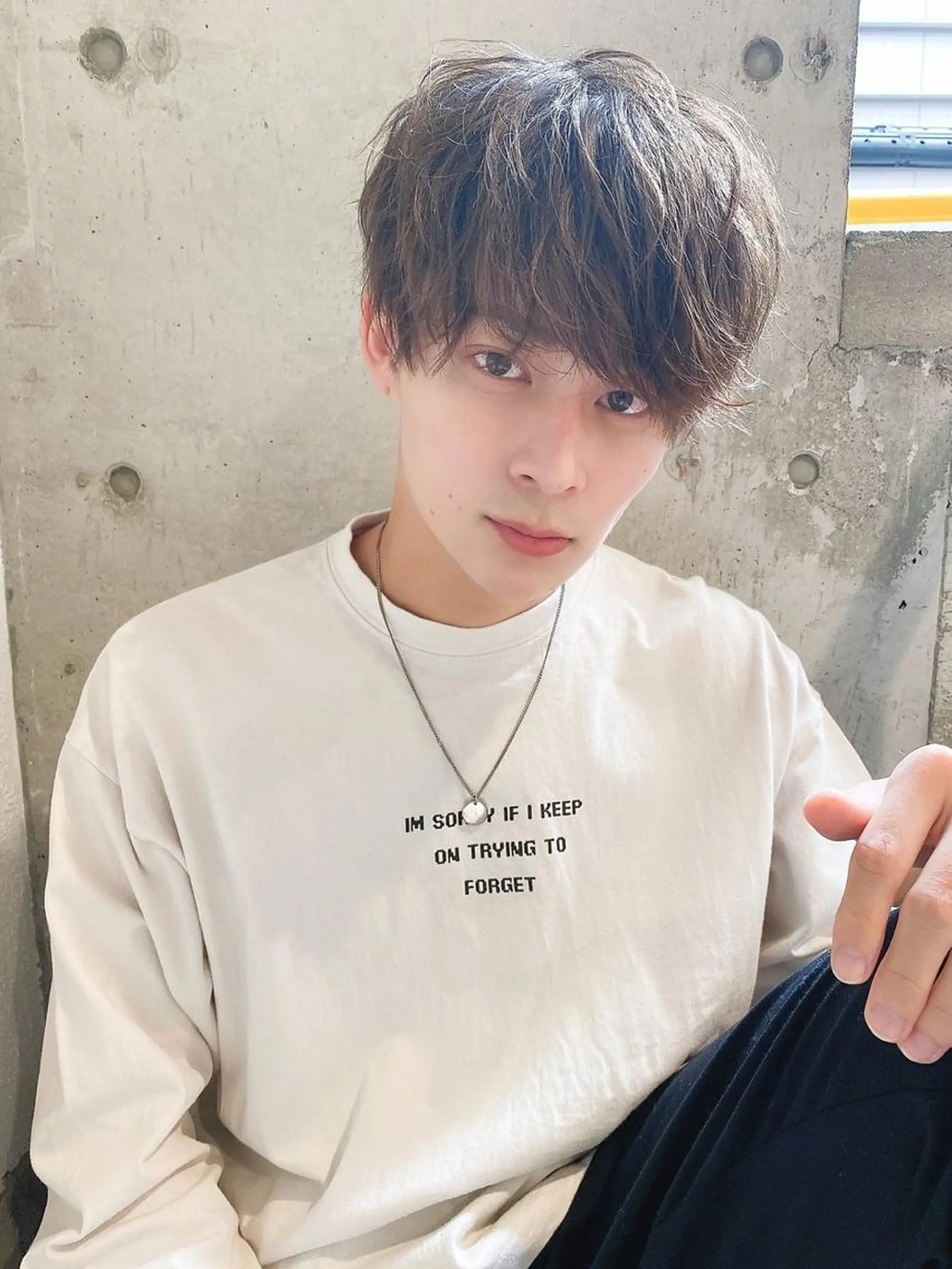 メンズ ヘアカラー メンズパーマ特化 荻田知也のヘアスタイル