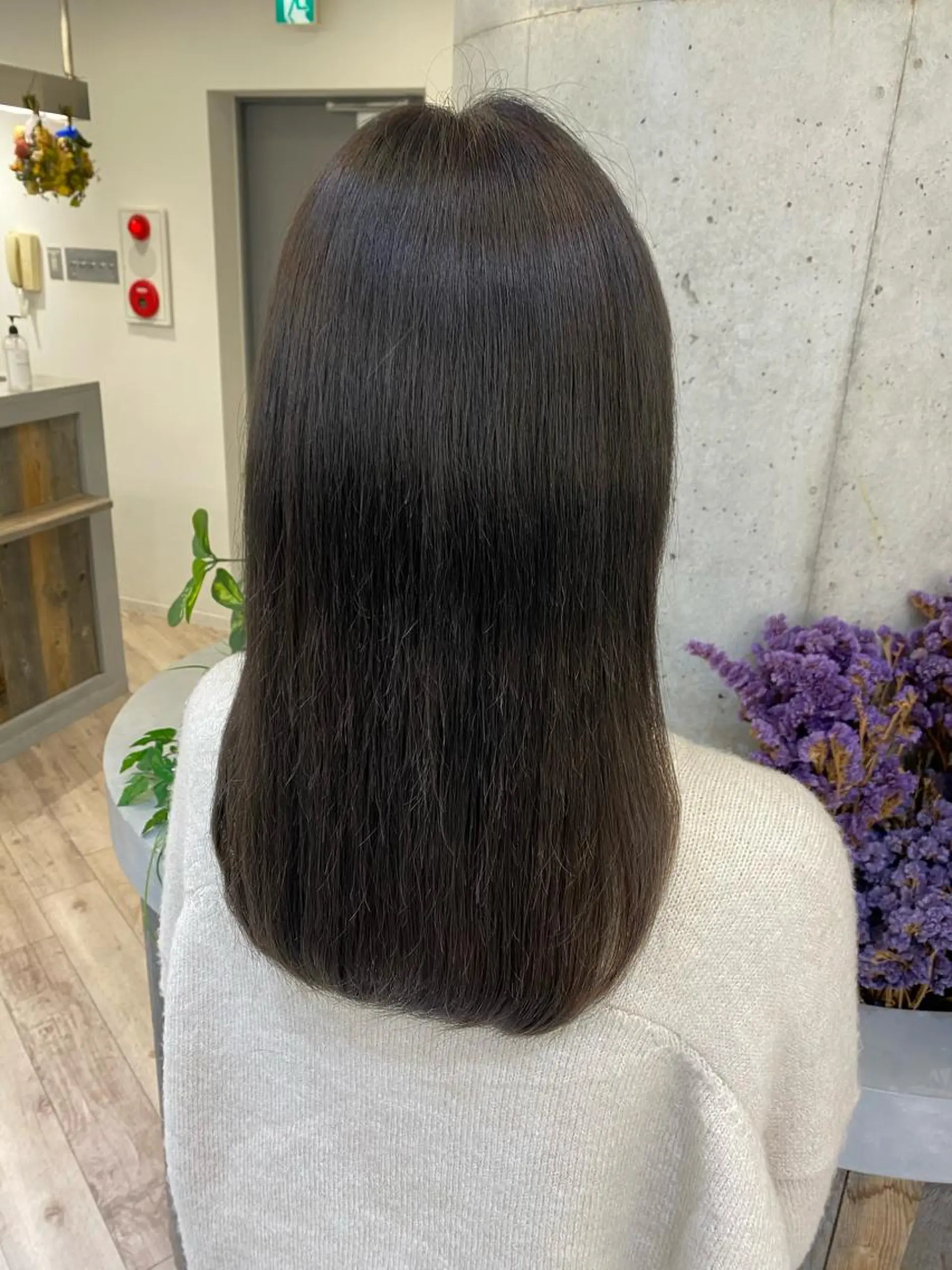 ロング カラー 透明感カラー グレージュ オリーブグレージュ オリーブグレー オレンジ ハイトーン特化サロン 🍑momo🍑のヘアスタイル