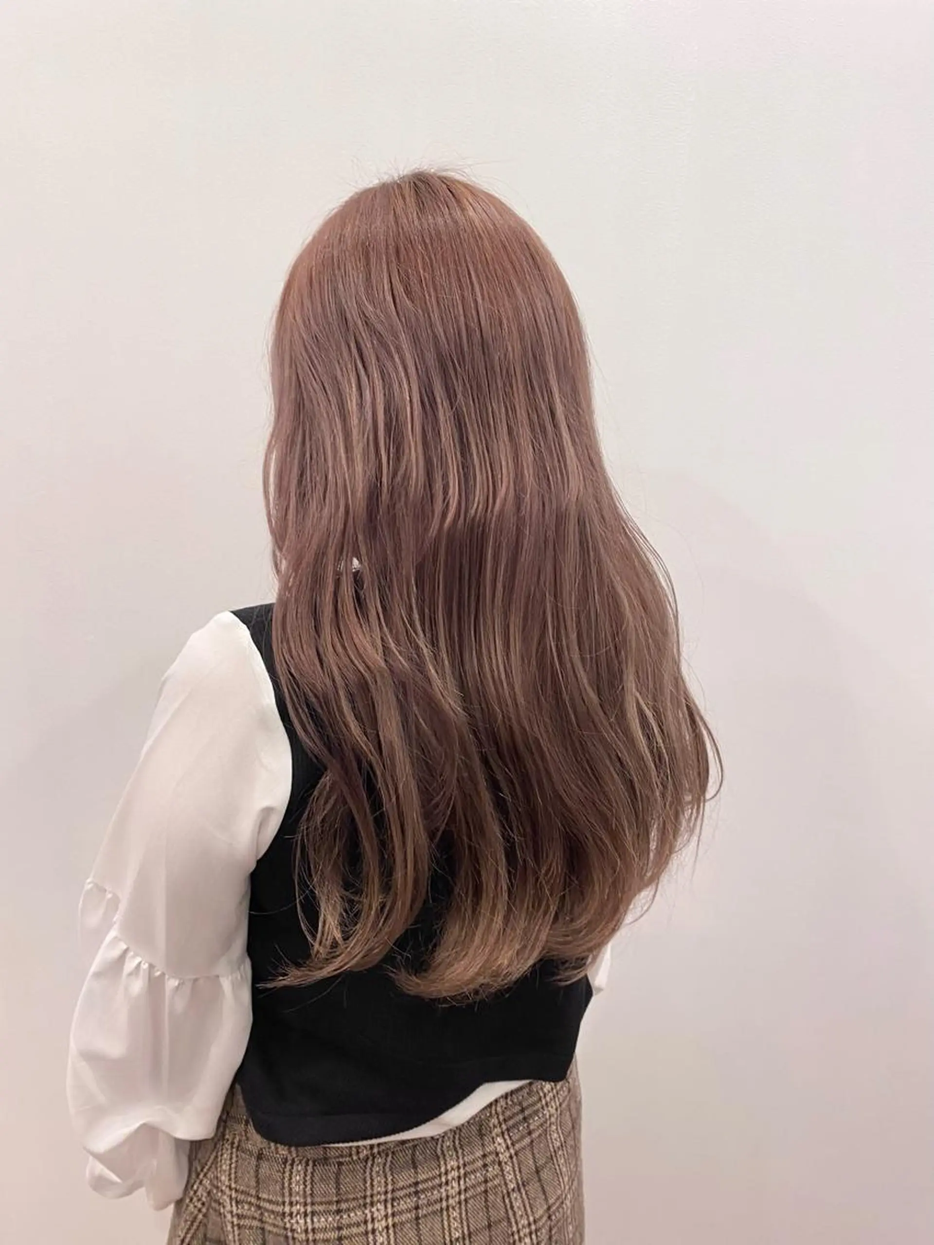 ロング カラー ブリーチ ブラウンカラー ピンクカラー 🌈原宿🥣ケアブリ ーチ🥣平城秀馬🌈のヘアスタイル