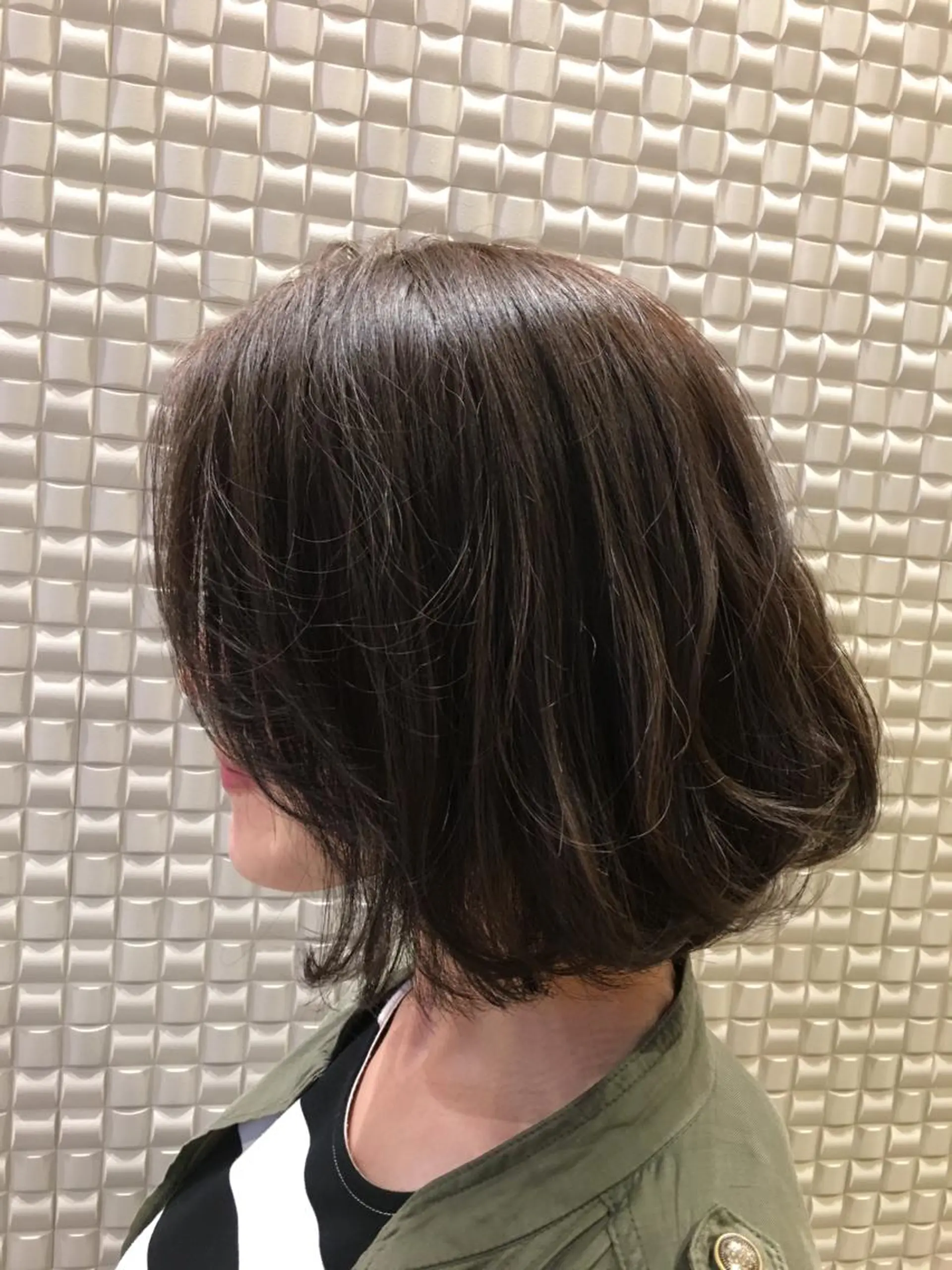 ショート カラー グレージュ ボブ scene.池袋所属・scene. haraのヘアスタイル