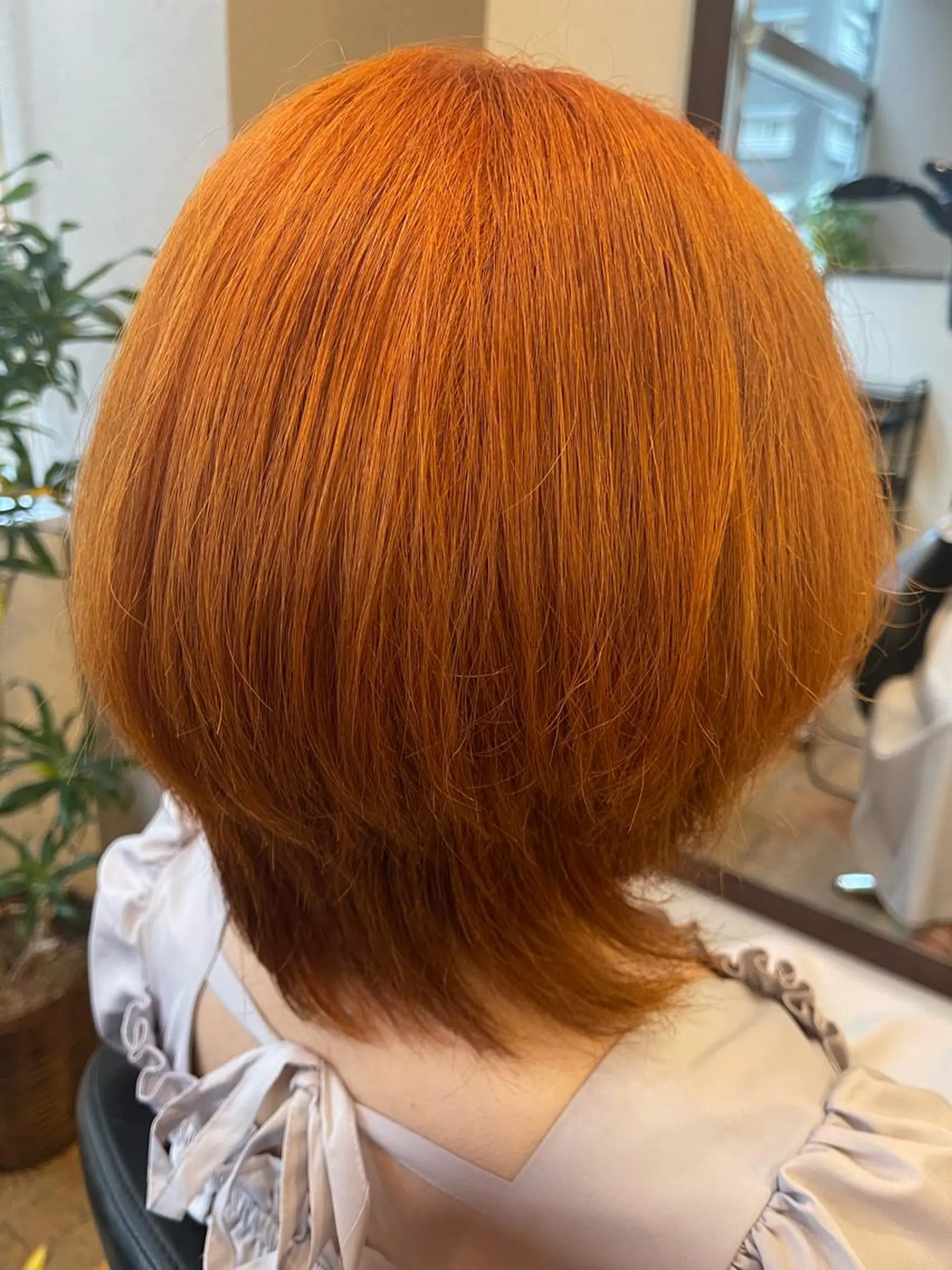 ショート カラー ダブルカラー オレンジ モテ🤍ヘア 🖤gene川島のヘアスタイル