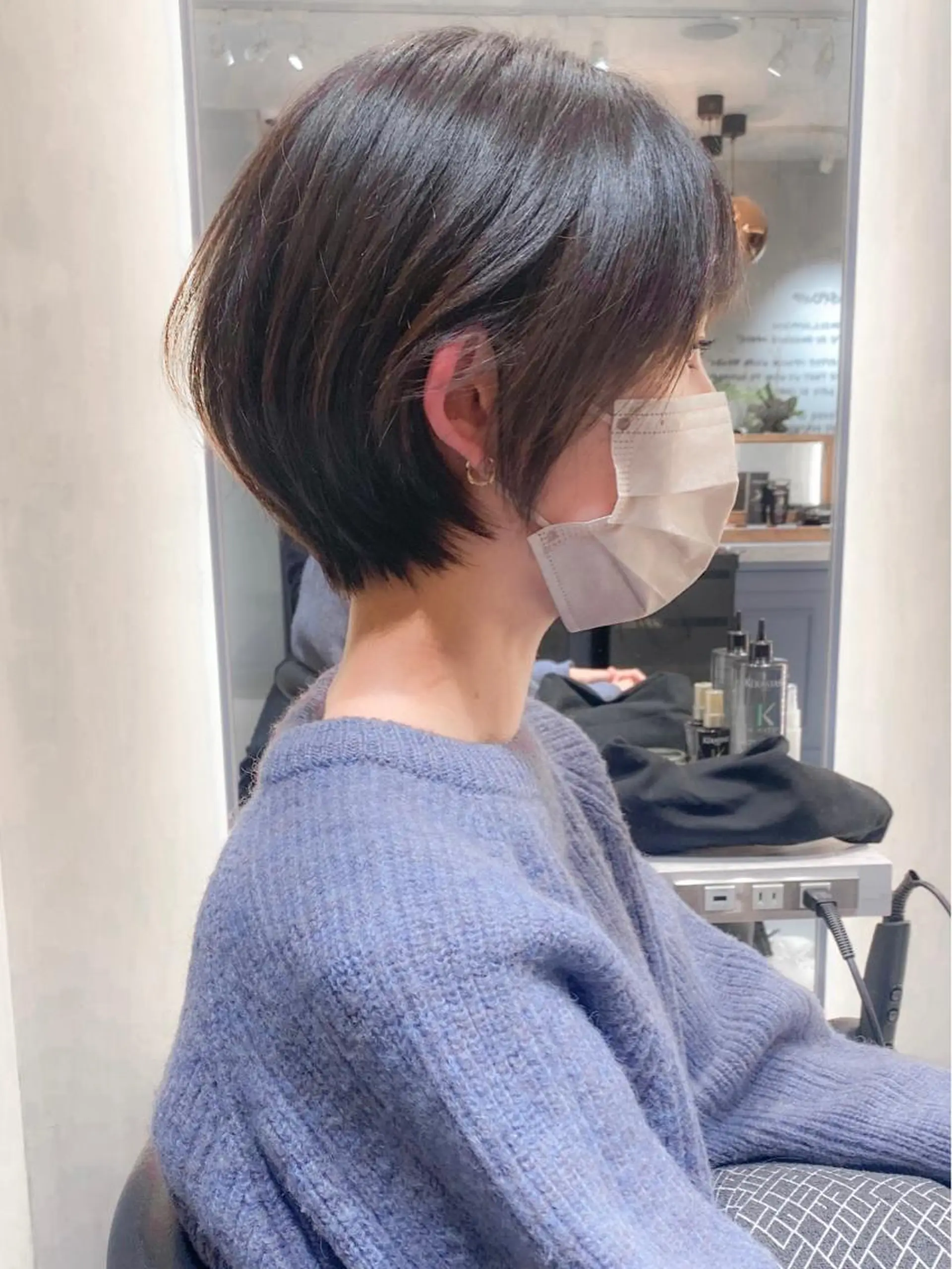 ショート カラー ショートボブ ボブ ショートヘア カット トリートメント ショート ショートボブ斉藤航人のヘアスタイル