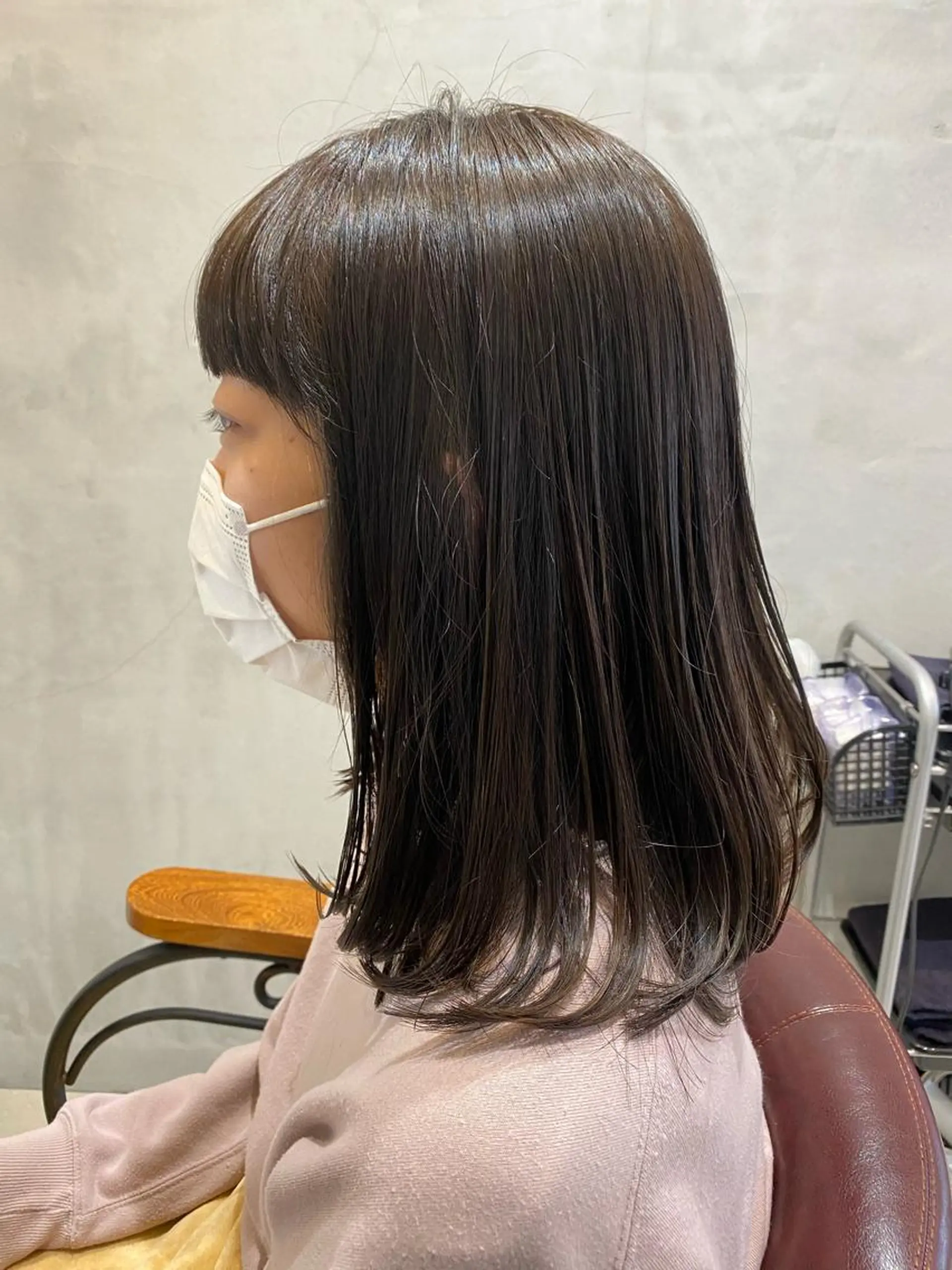 ミディアム カラー アッシュ アッシュブラウン ブラウンカラー hair&eyelash Truth所属・名古屋市北区/黒川/ Truth上谷綾子のヘアスタイル