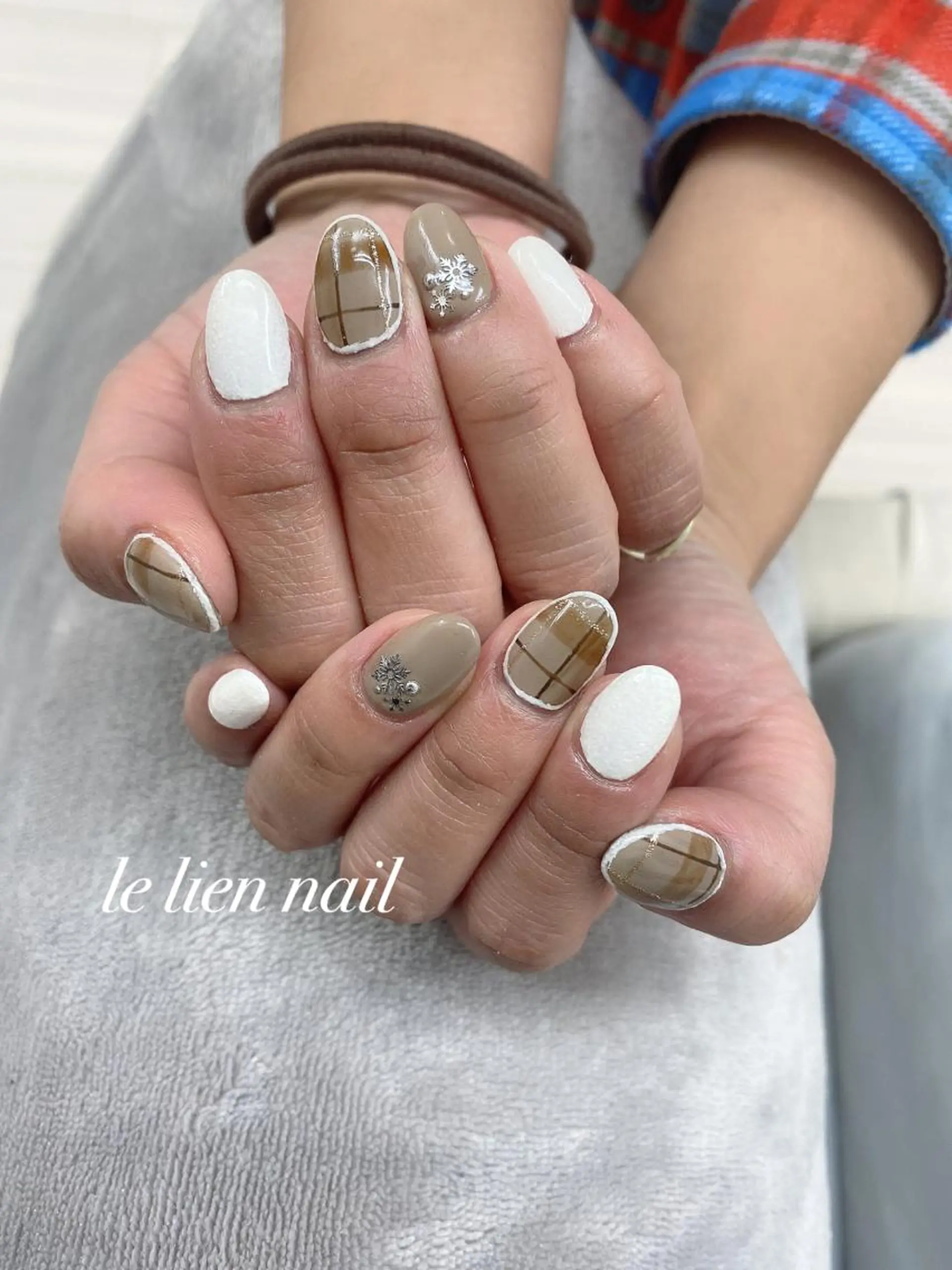 ネイル 冬ネイル ハンドネイル le lien nailのネイルデザイン