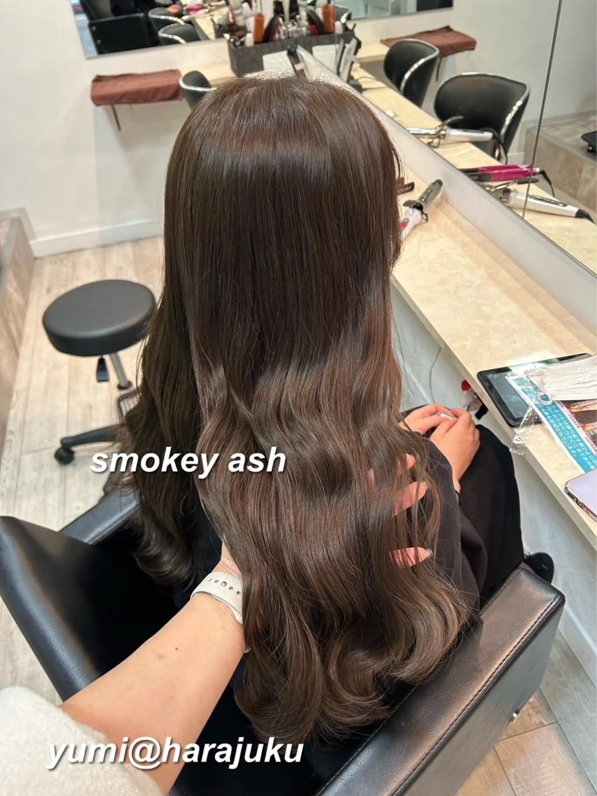 ロング カラー パーマ ヘアアレンジ メンズ ヘアカラー ワット 原宿のヘアスタイル