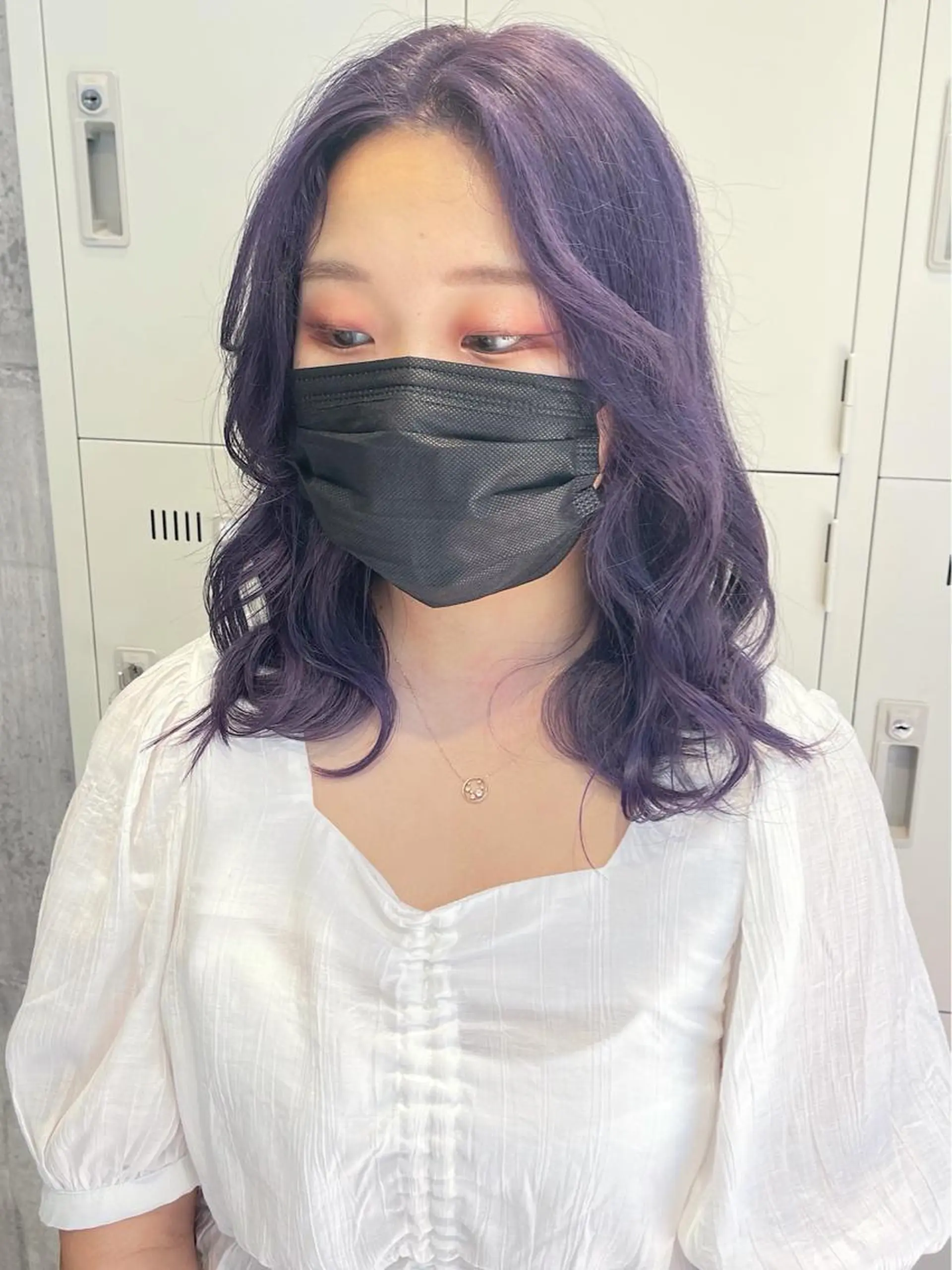 ミディアム カラー パーマ ヘアアレンジ メンズ キッズ ネイル マツエク・マツパ アイブロウ 🎀韓国スタイル YURINA🎀のヘアスタイル