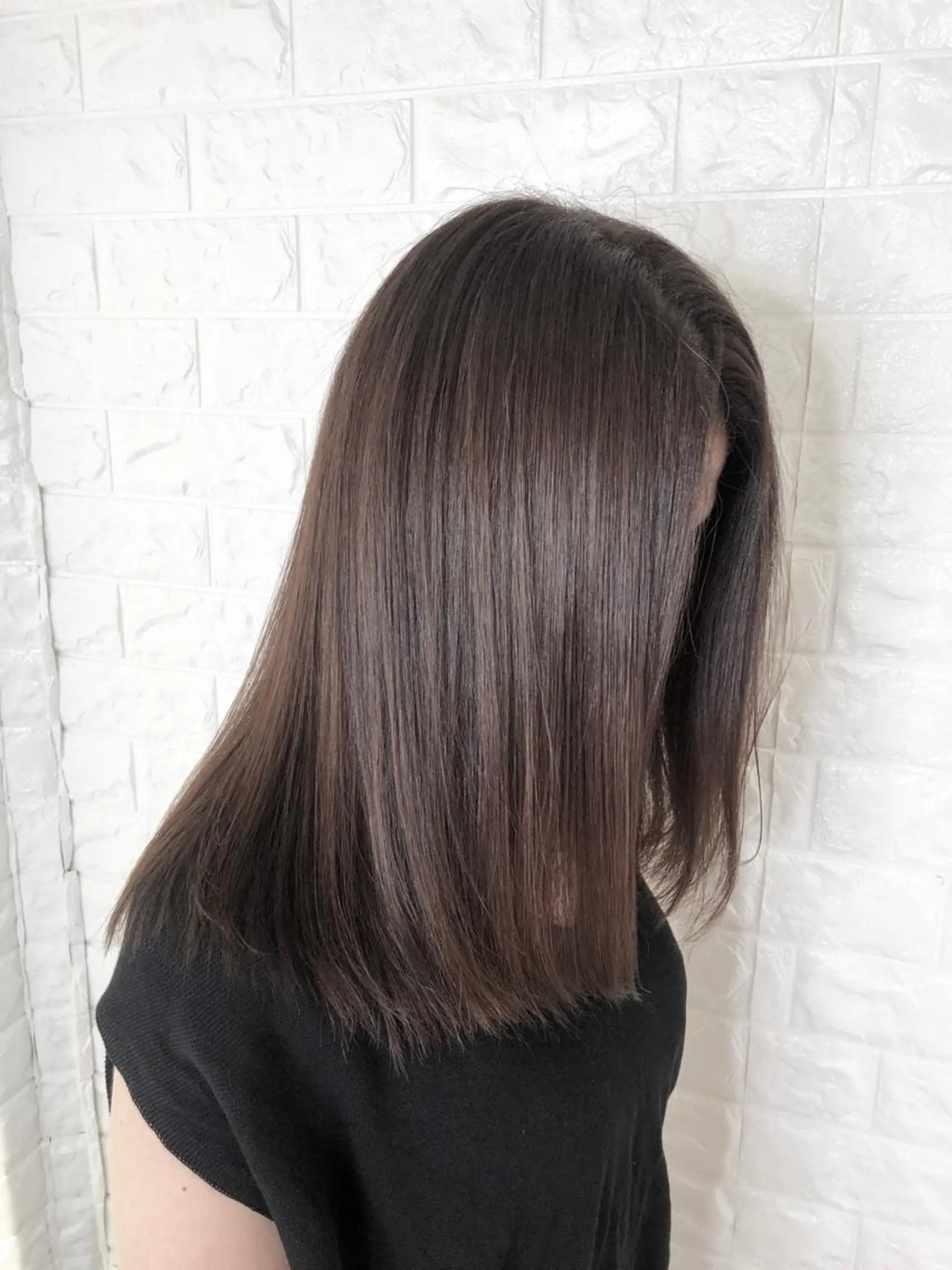 セミロング 縮毛矯正/髪質改善 主税巧一のヘアスタイル