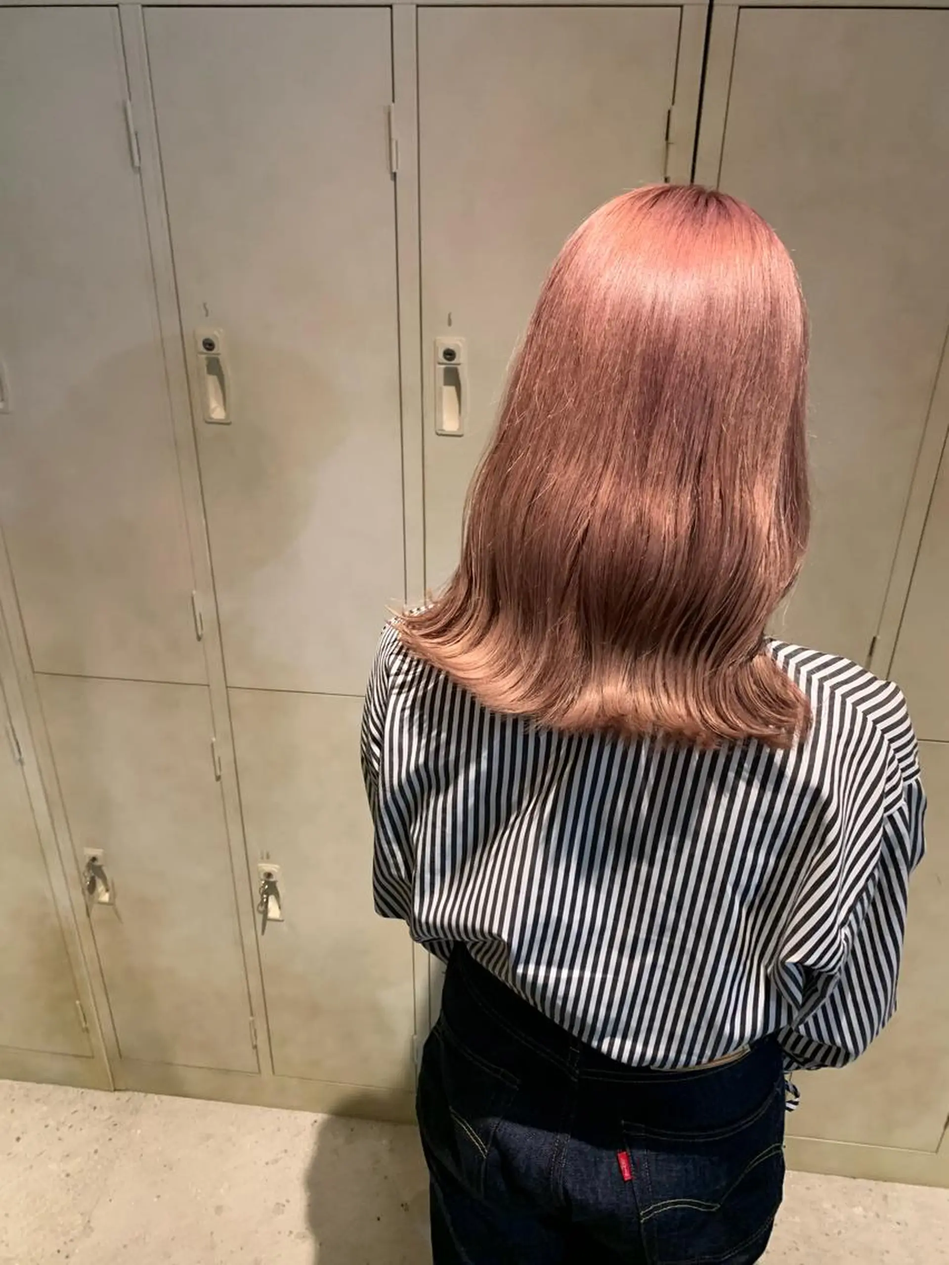 セミロング カラー ヘアカラー ブリーチ/アレンジ 天満/chihiroのヘアスタイル