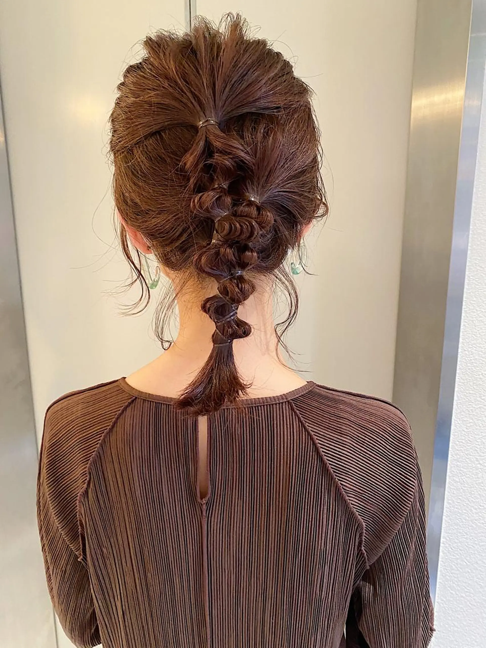 ミディアム カラー カット ヘアカラー トリートメント nana🦕 ハイライトベージュのヘアスタイル