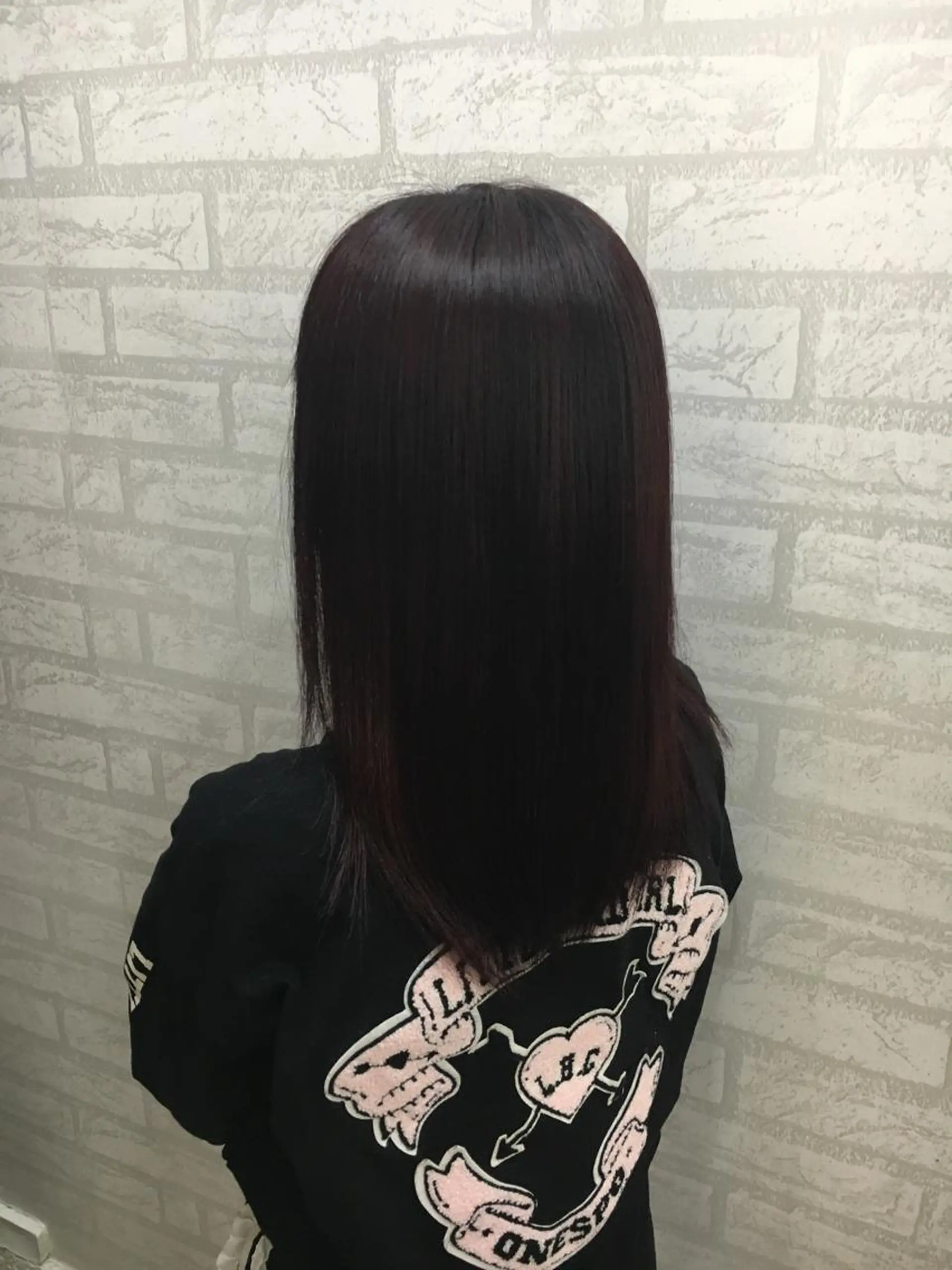 セミロング カラー ブリーチ カット 縮毛矯正 【Zina札幌大通】 店長　福間 和也のヘアスタイル