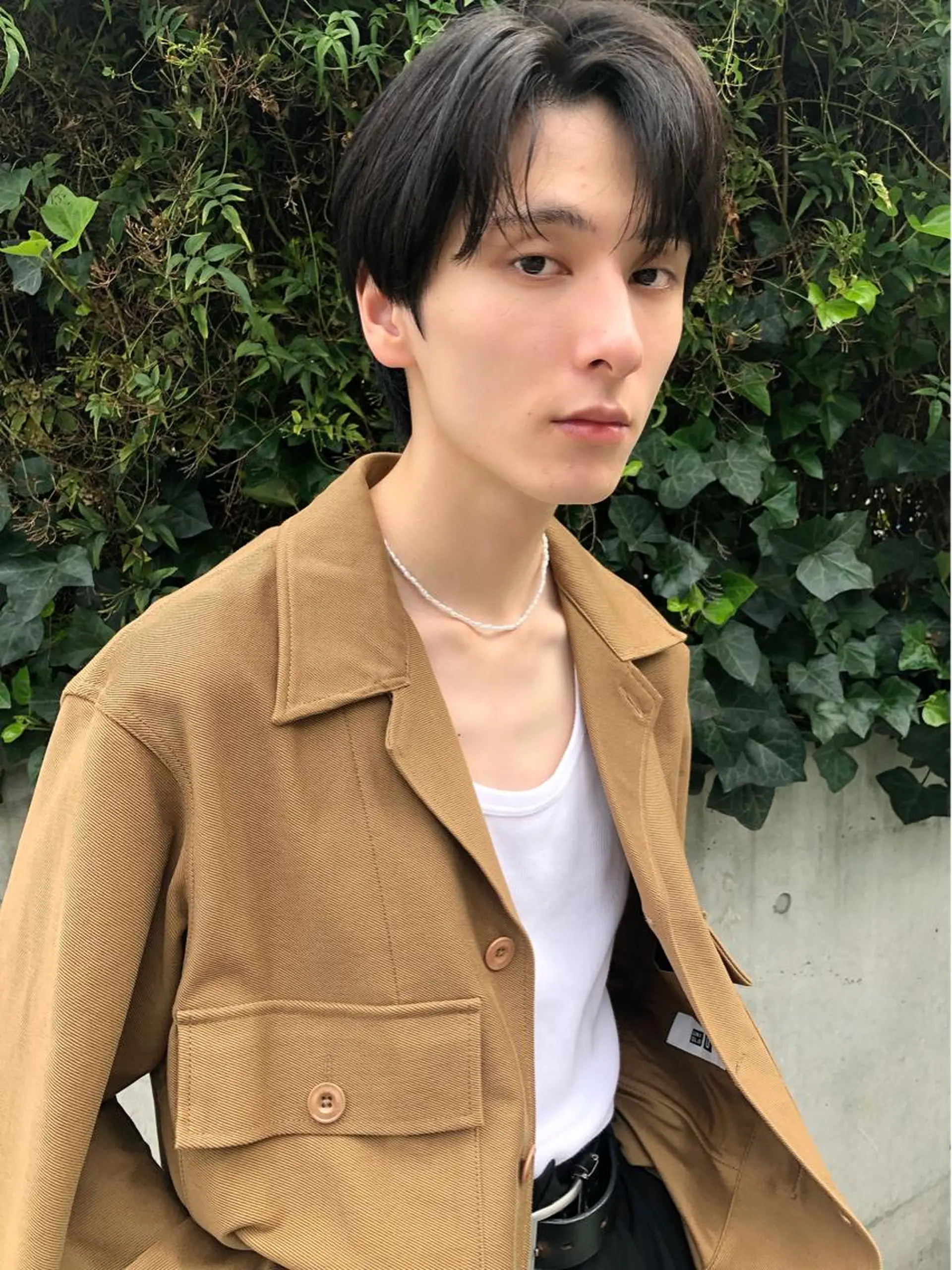 ショート メンズ パーマ メンズ🍃ナチュラル 韓国風ヘアRENのヘアスタイル
