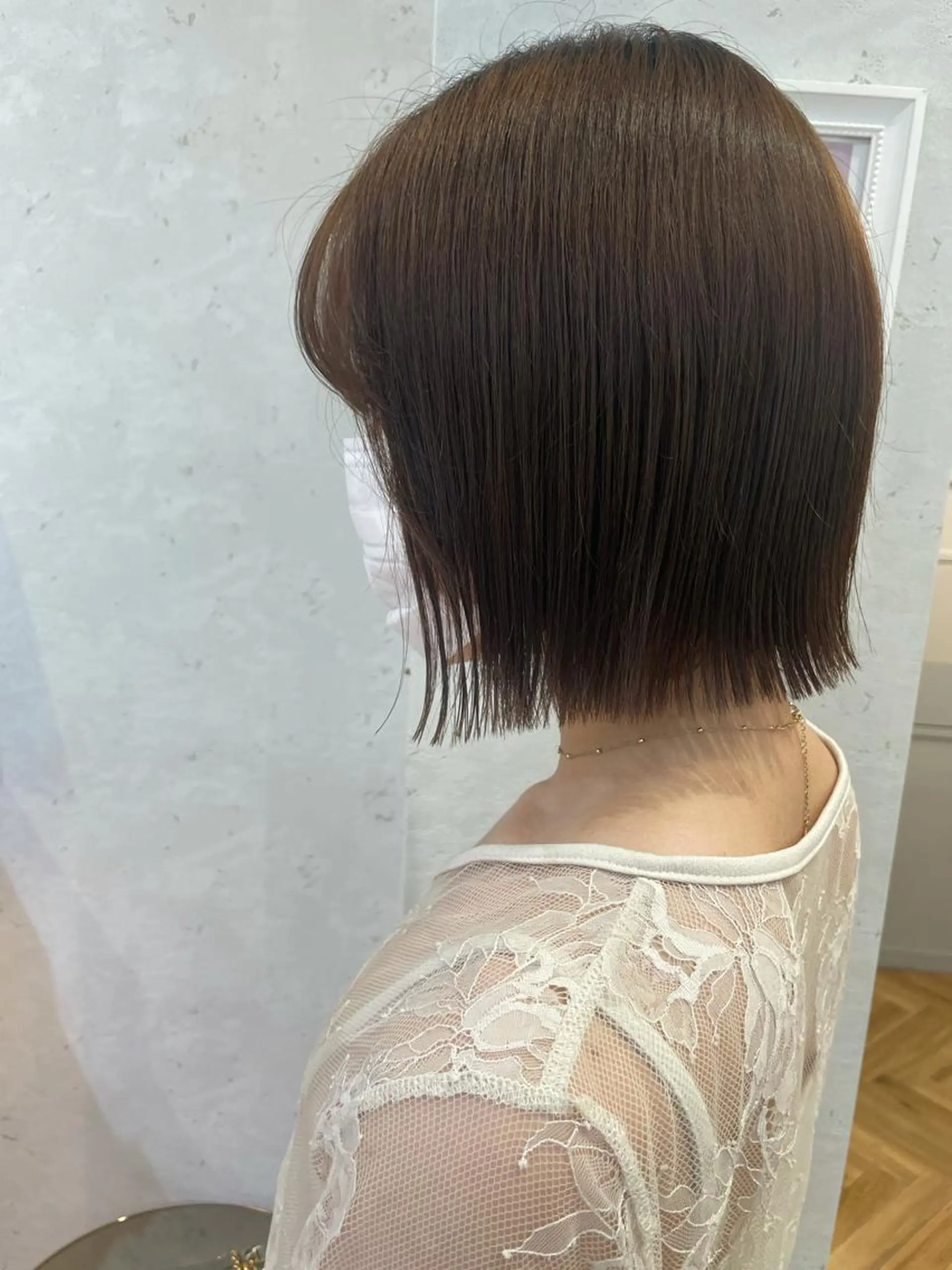 ショート 切りっぱなしボブ ボブ ♥️ブリーチ/ボブ/ レイヤー♥️maiのヘアスタイル