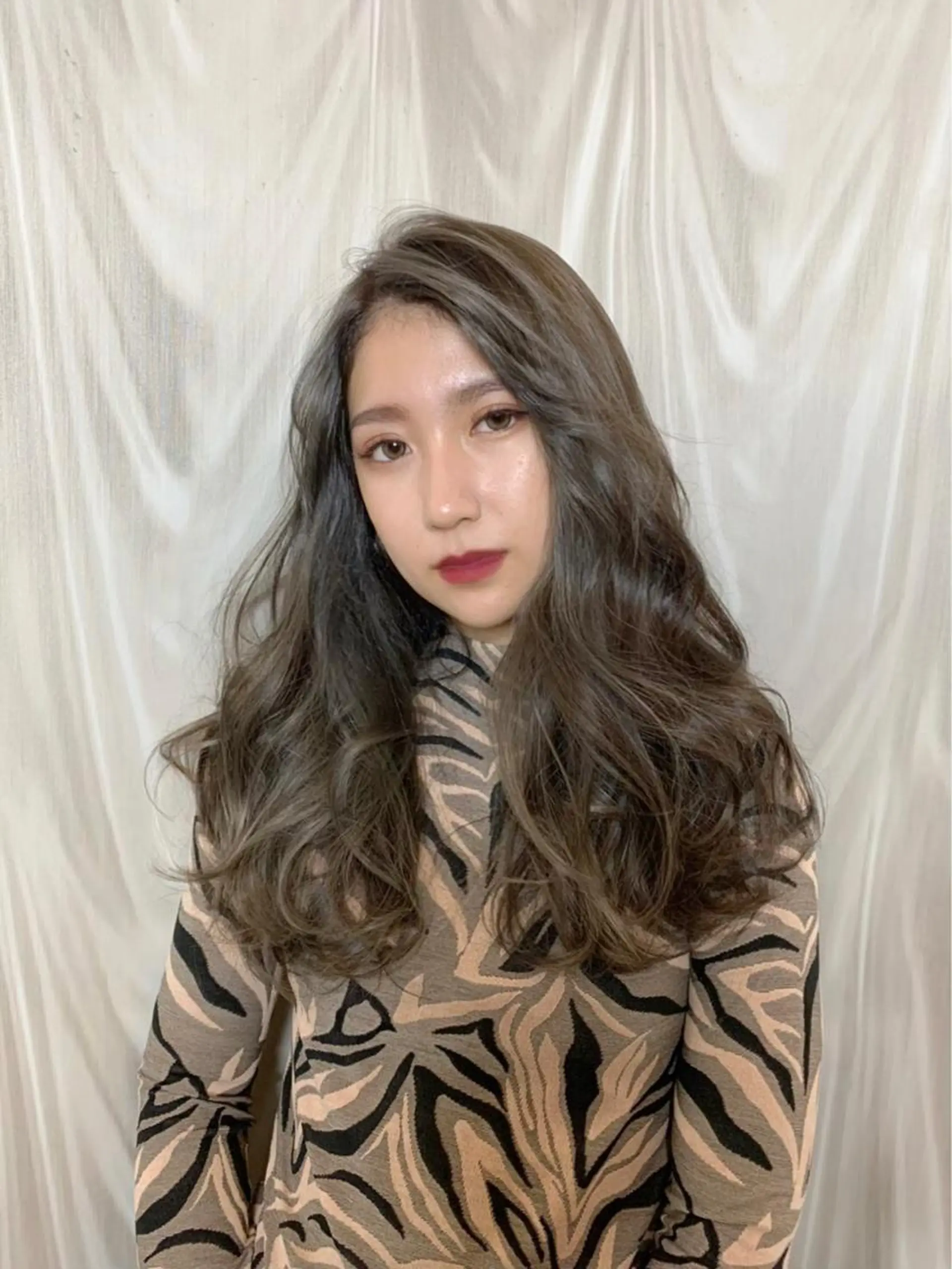 ロング ハイライト カット ヘアカラー TOKIO所属・大江 樹のヘアスタイル