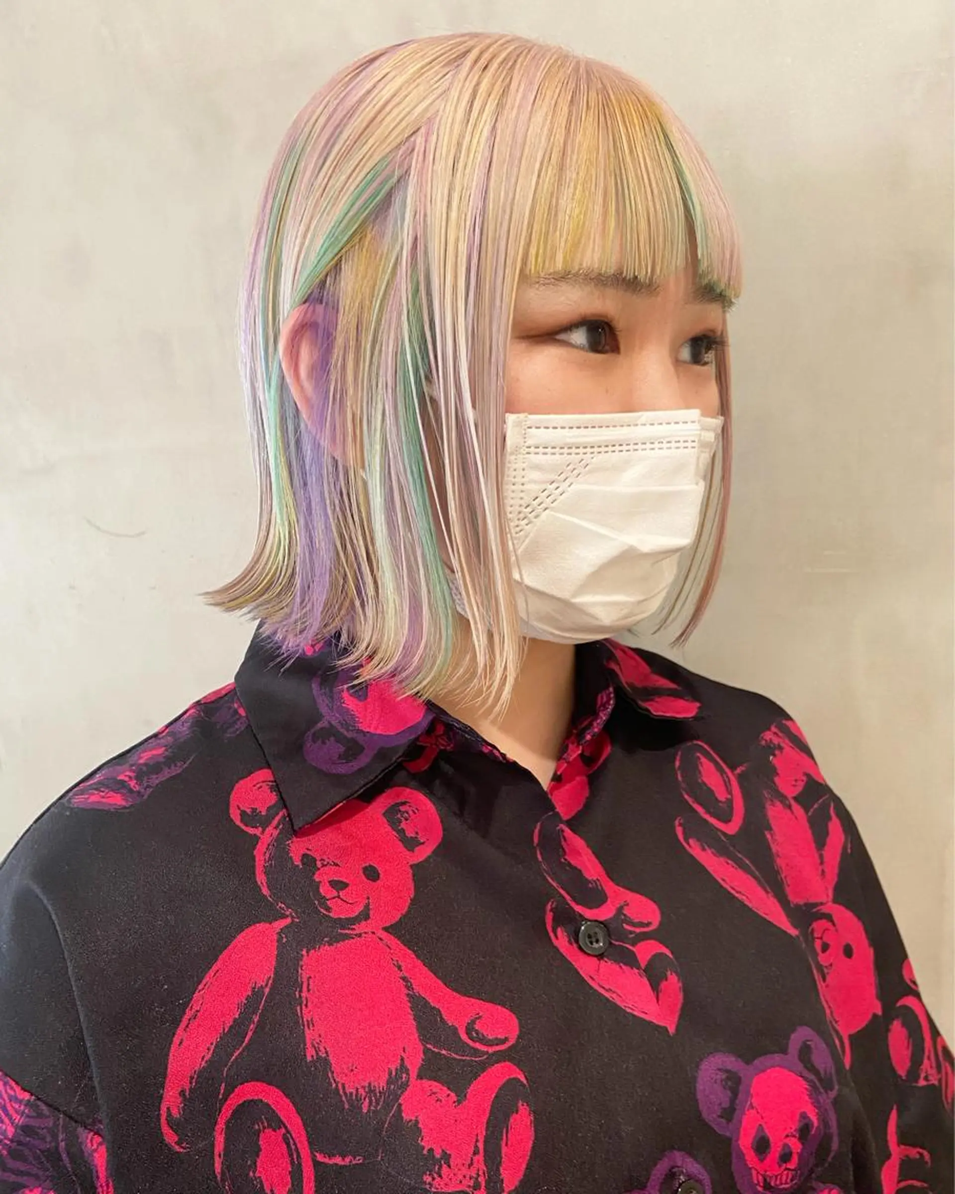 ショート カラー 暖色🍒姫カット🎀 オタク特化🎀ゆうなのヘアスタイル