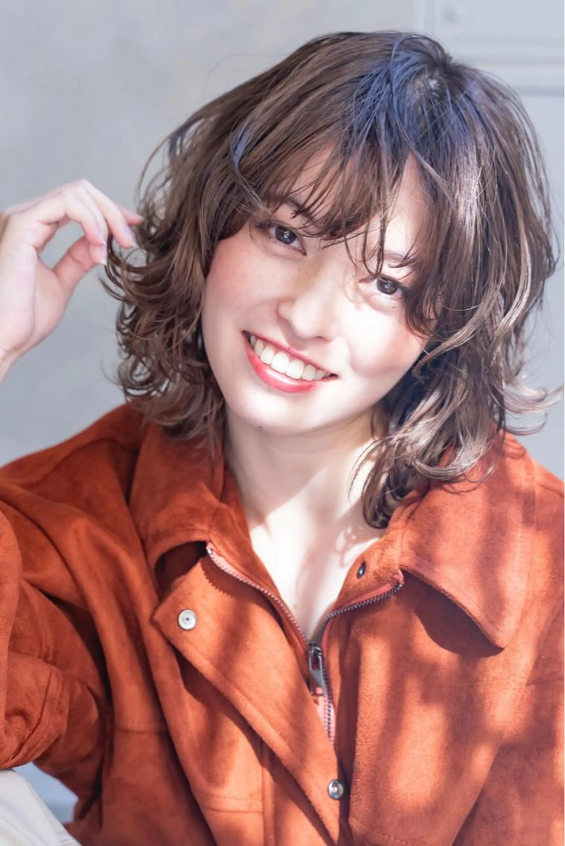 ミディアム 山口 竣也のヘアスタイル