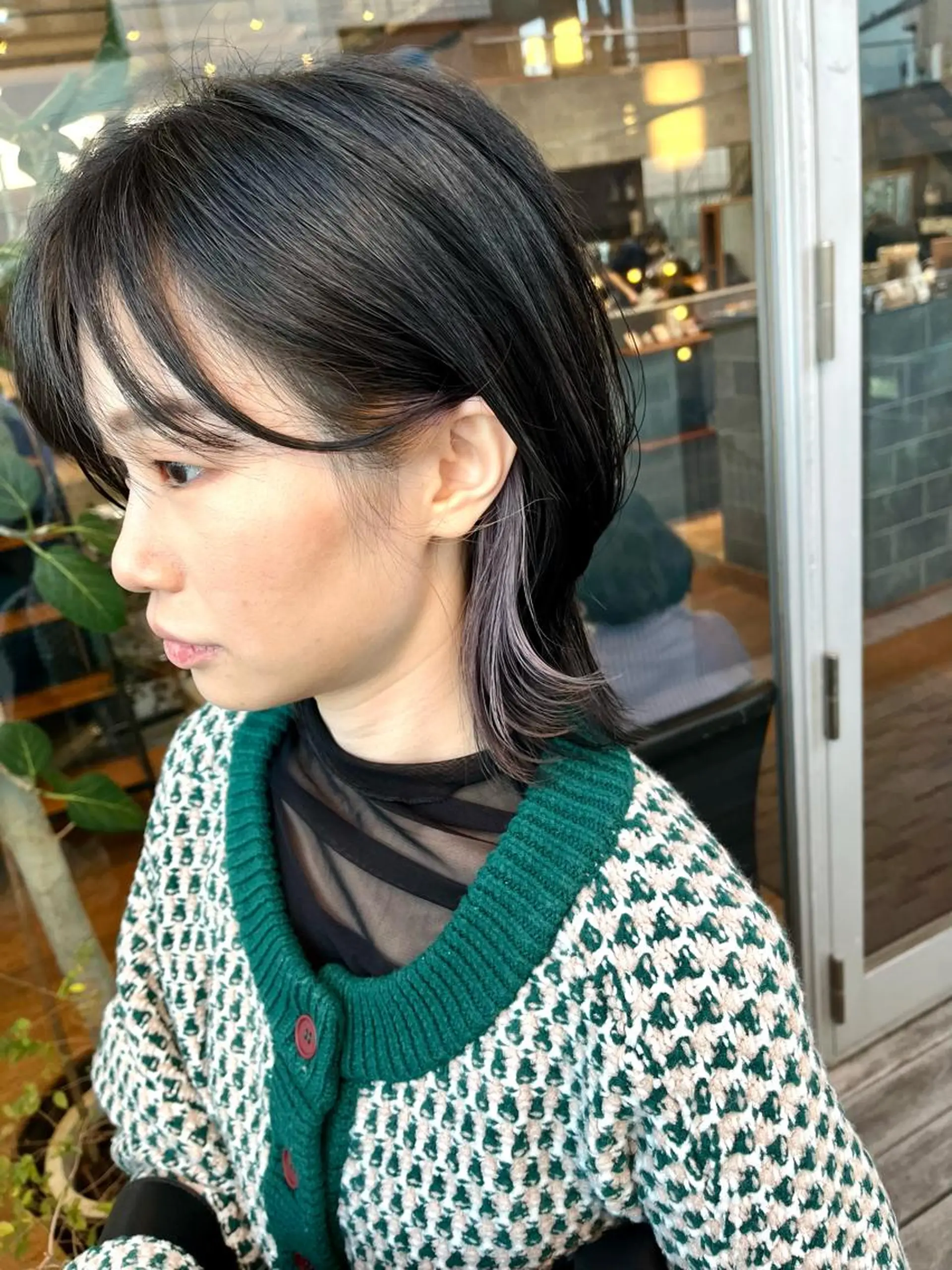 ミディアム カラー うるツヤハイトーン✨ /西川郁巳のヘアスタイル