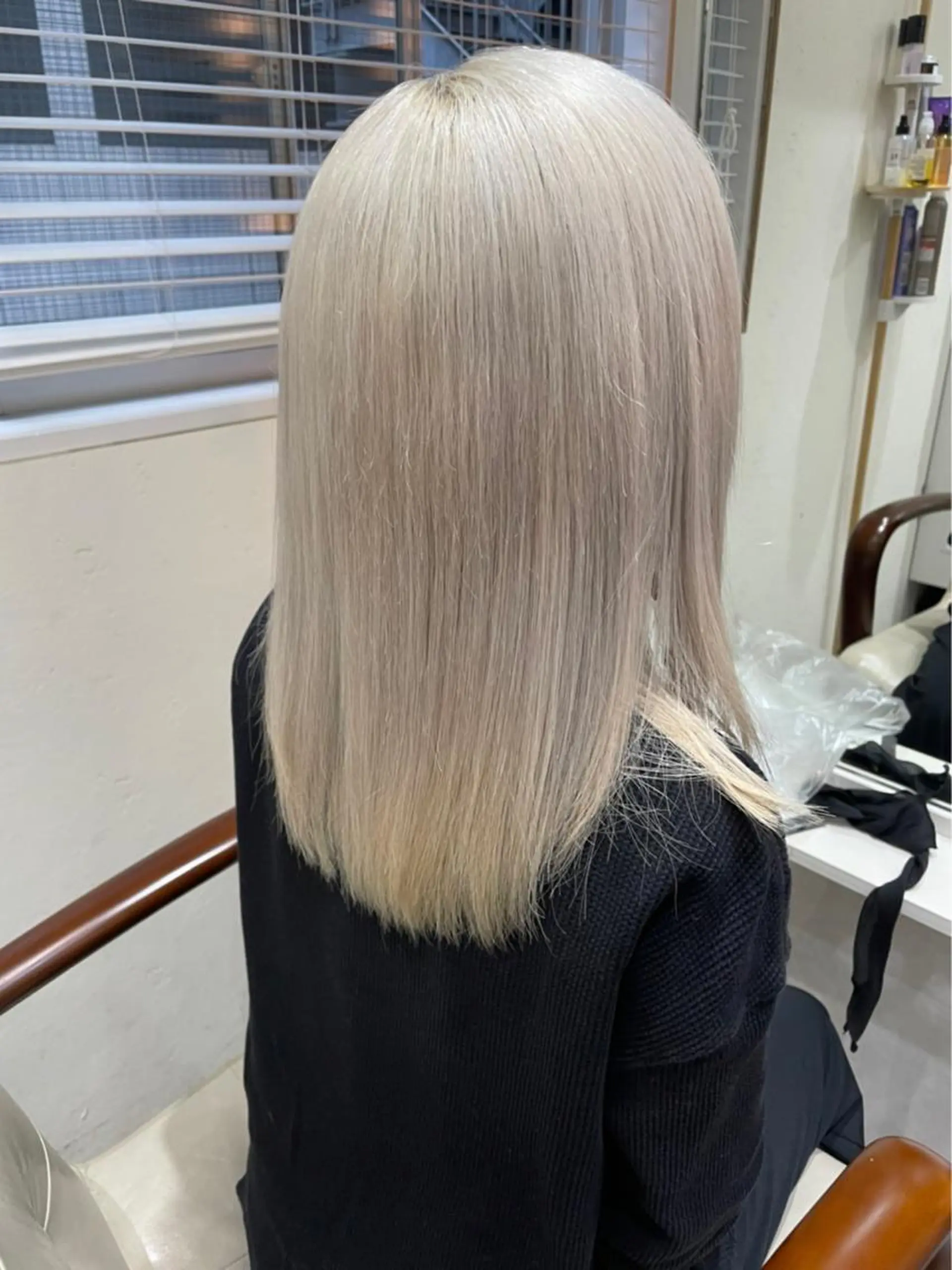 ミディアム カット ヘアカラー トリートメント ☺︎ RIHOのヘアスタイル