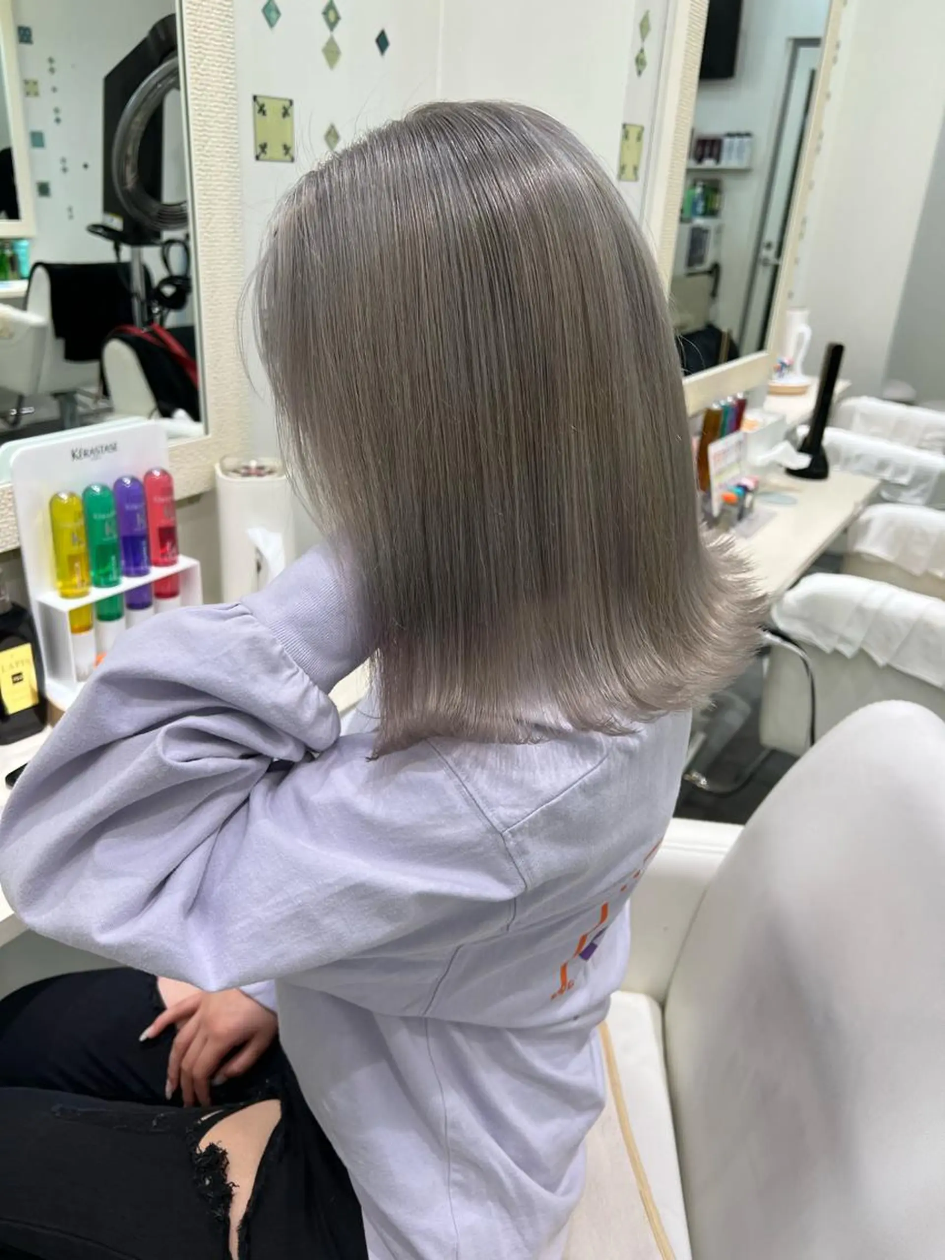 ミディアム カラー Lapis 池袋店所属・MASHIRO 🩵Lapis池袋店のヘアスタイル