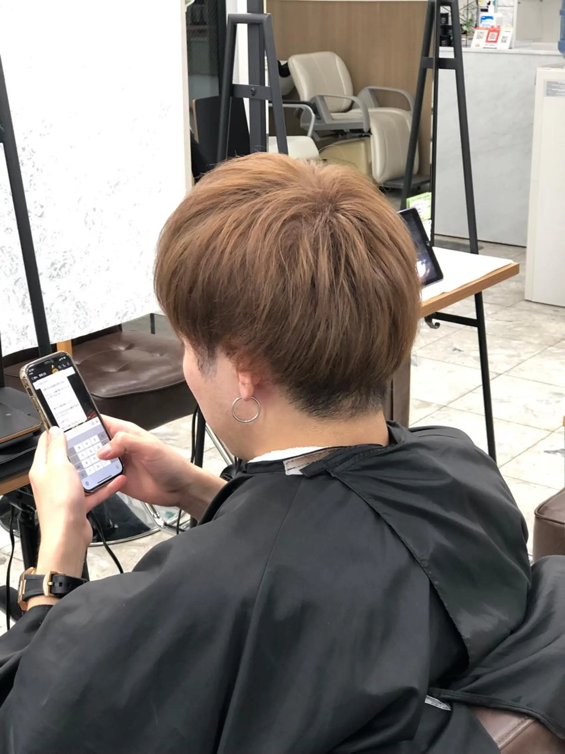 ショート カラー メンズ ヘアカラー 白髪ぼかしハイライト 白髪ぼかしカラー中澤のヘアスタイル