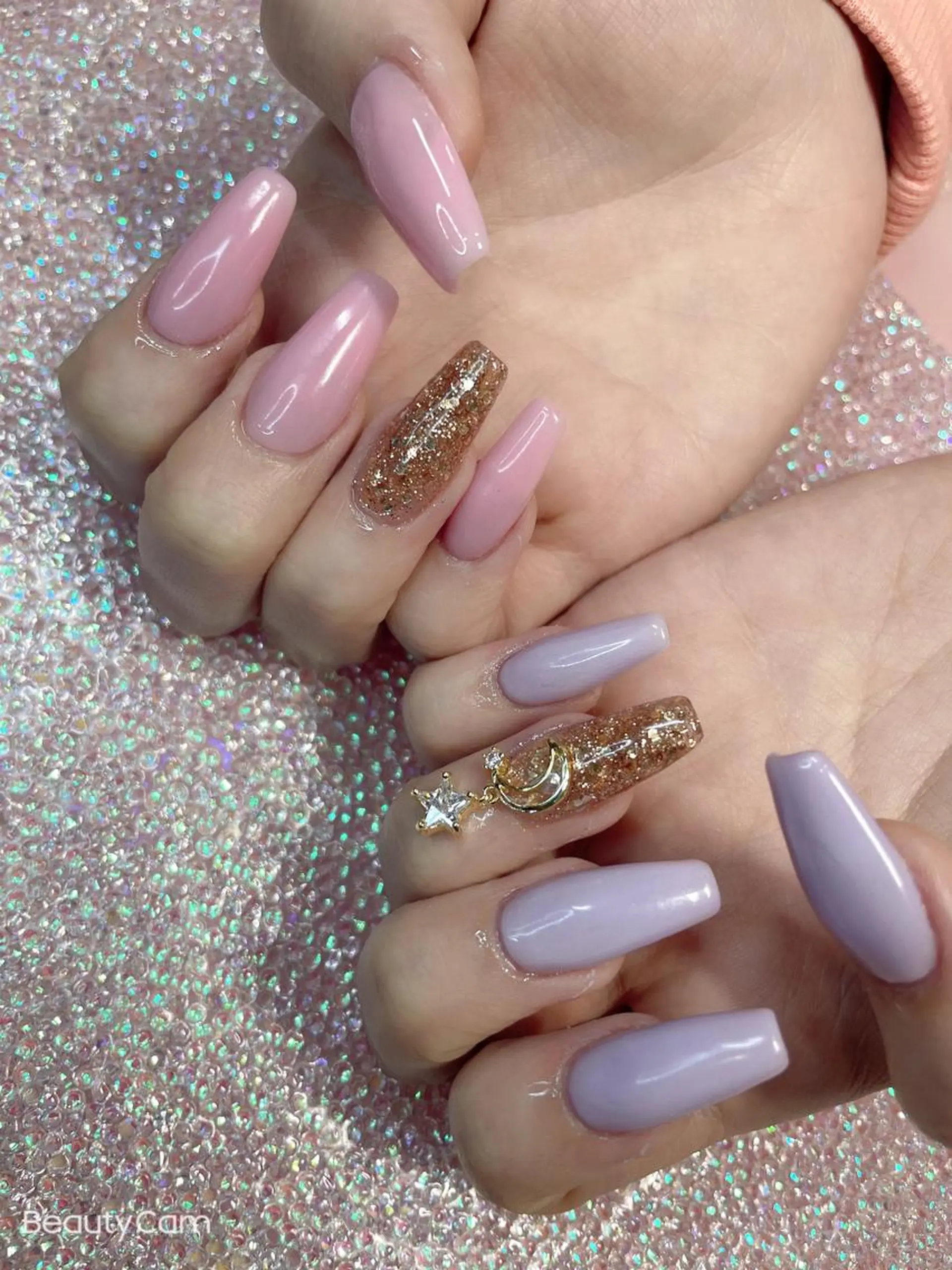 ミディアム ネイル ハンドネイル 《LB》ラブリエ Nail&eyeのマツエク・マツパデザイン