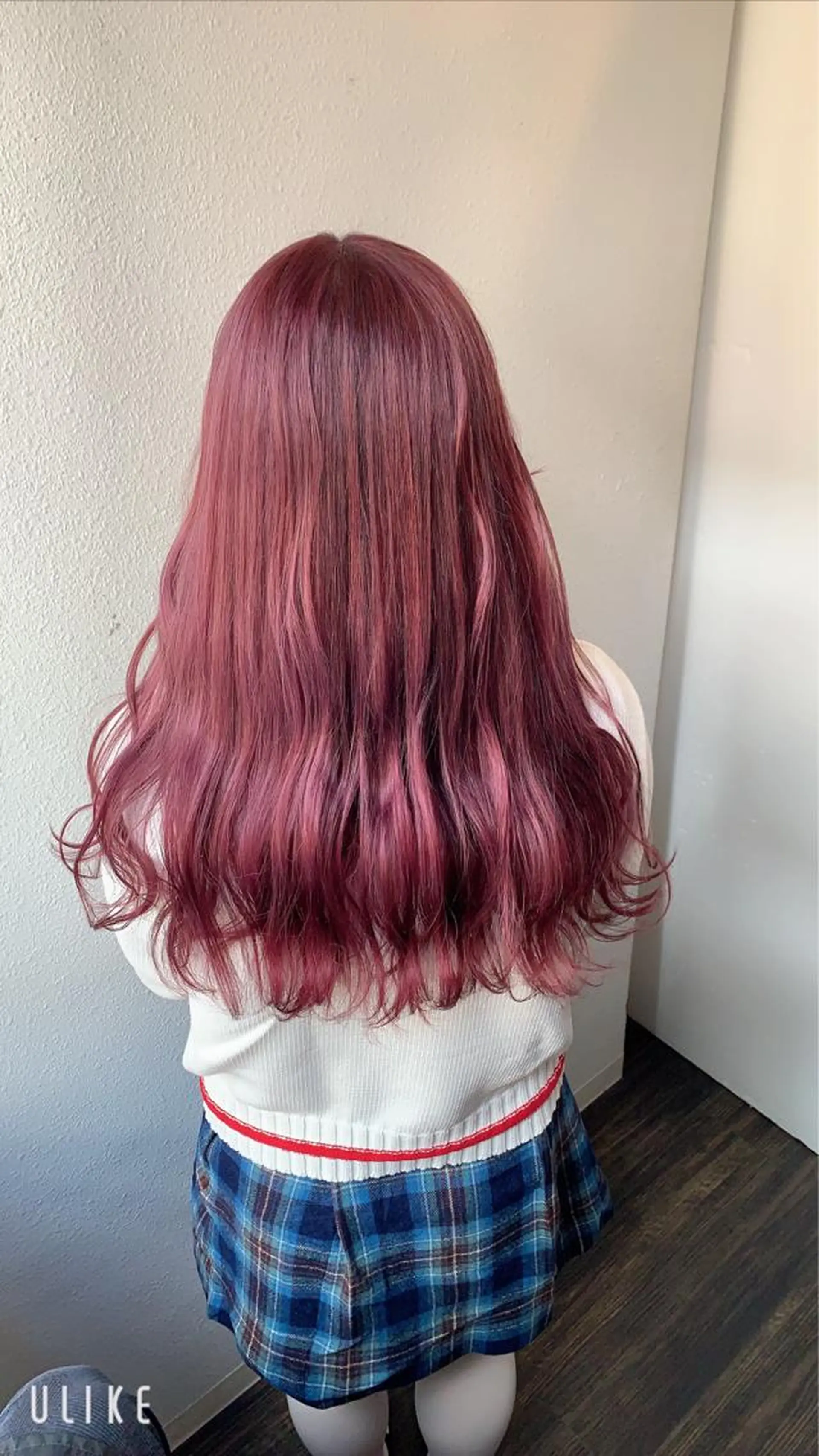 ミディアム カラー ダブルカラー ピンクカラー ピンクパープル パープルカラー 似合わせ/ブリーチ カラー.岡田友仁のヘアスタイル