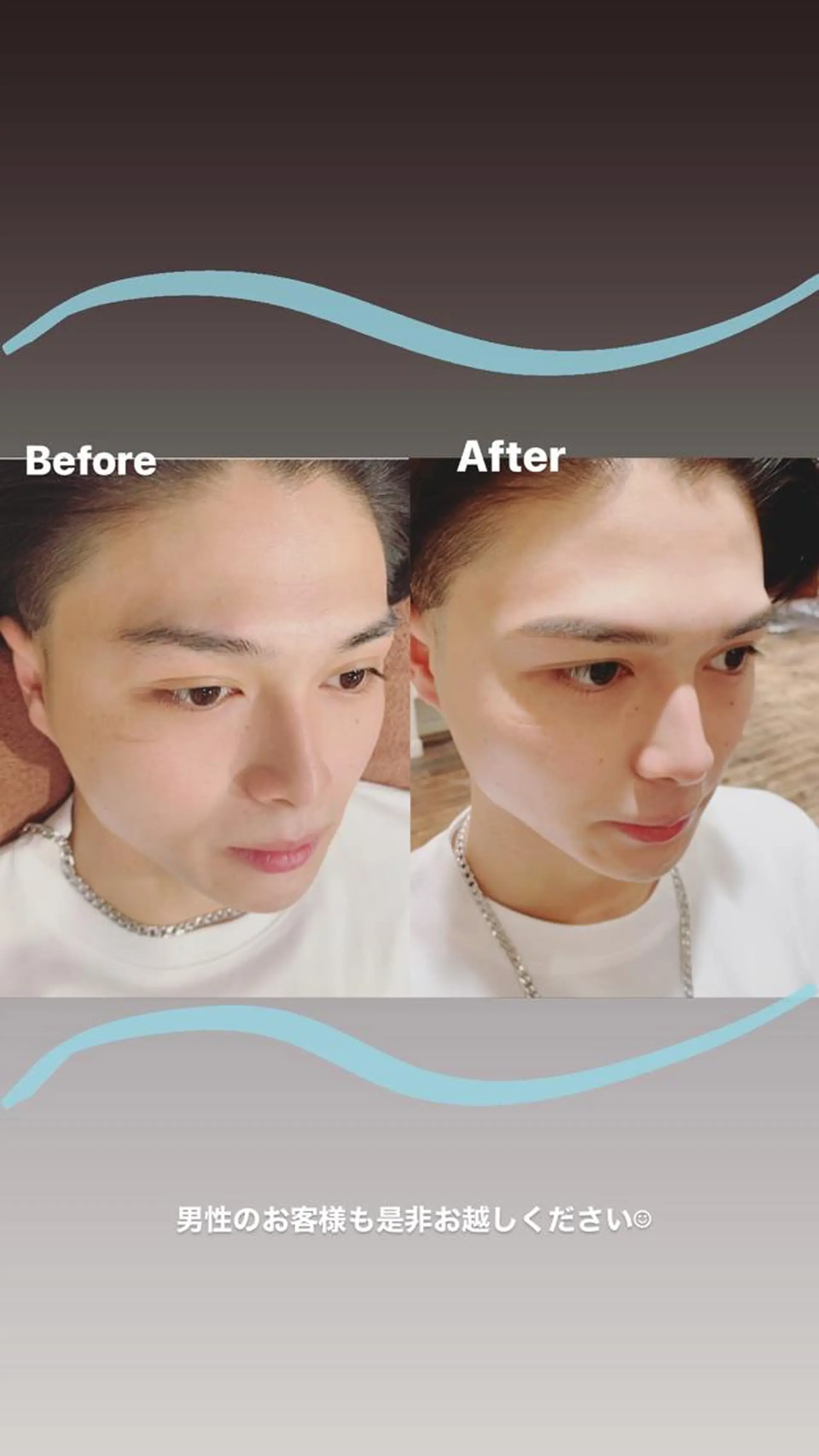 メンズ マツエク・マツパ ワックス脱毛 その他(アイブロウ) noel/sylph ヘアとまつぱと眉のマツエク・マツパデザイン
