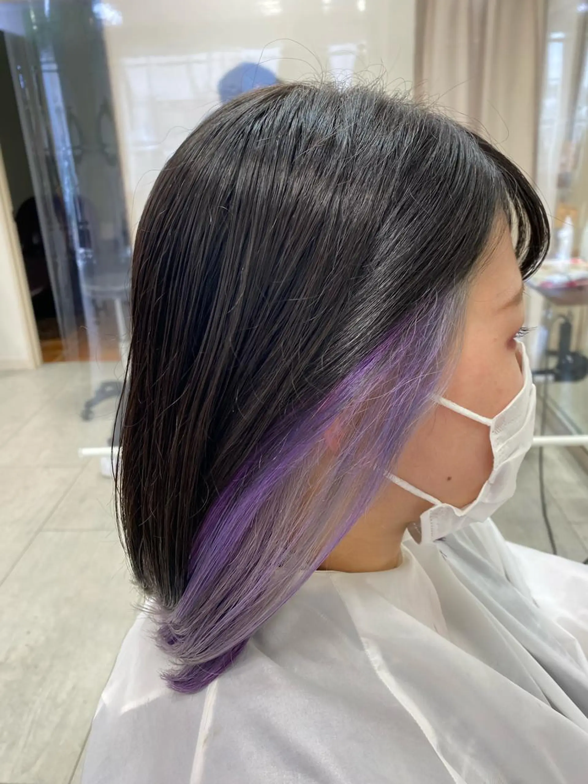 ミディアム ヘアカラー トリートメント 月野涼風 /レイヤーカットのヘアスタイル