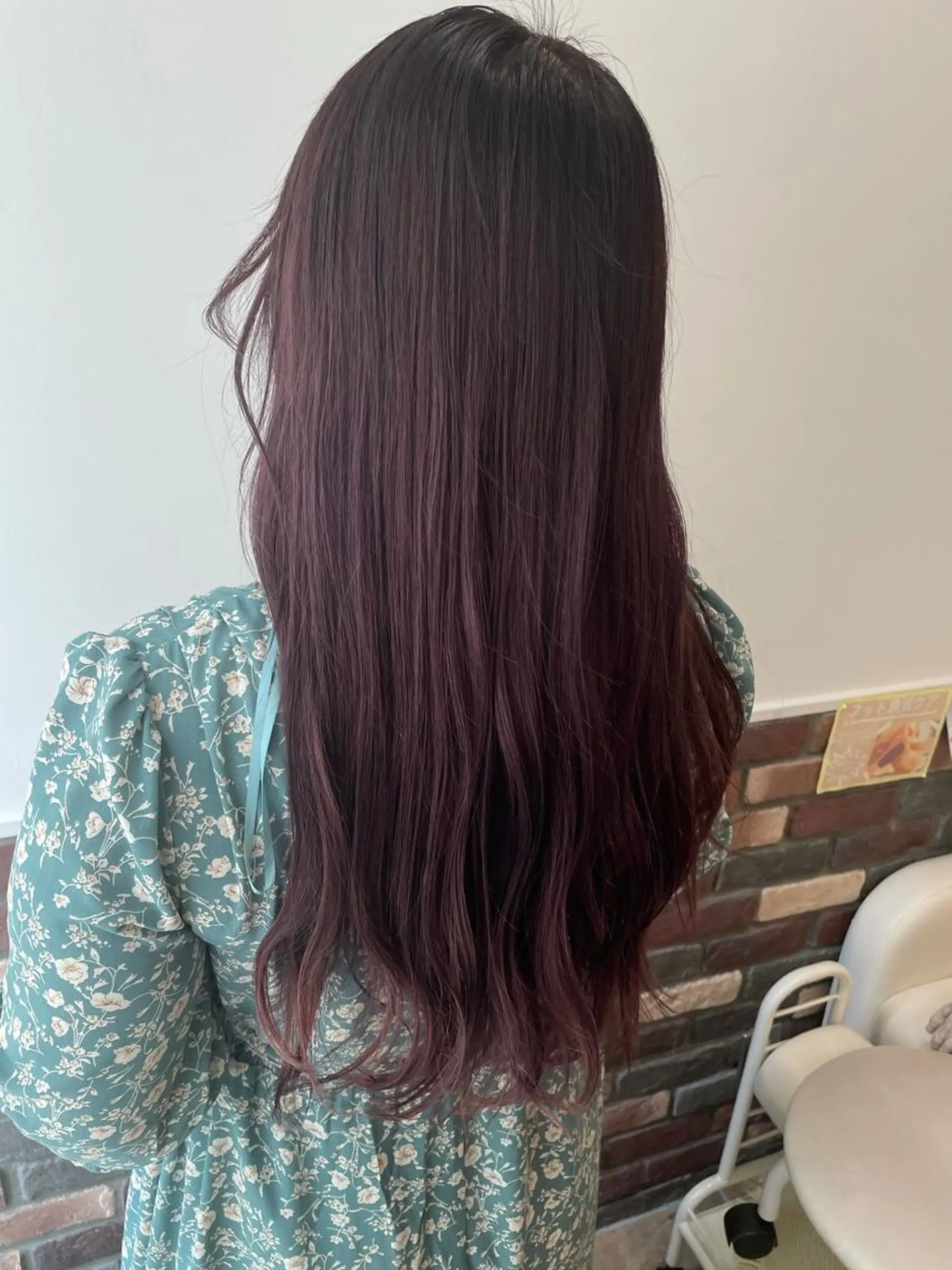 ロング ヘアカラー トリートメント 中井 茅佳のヘアスタイル