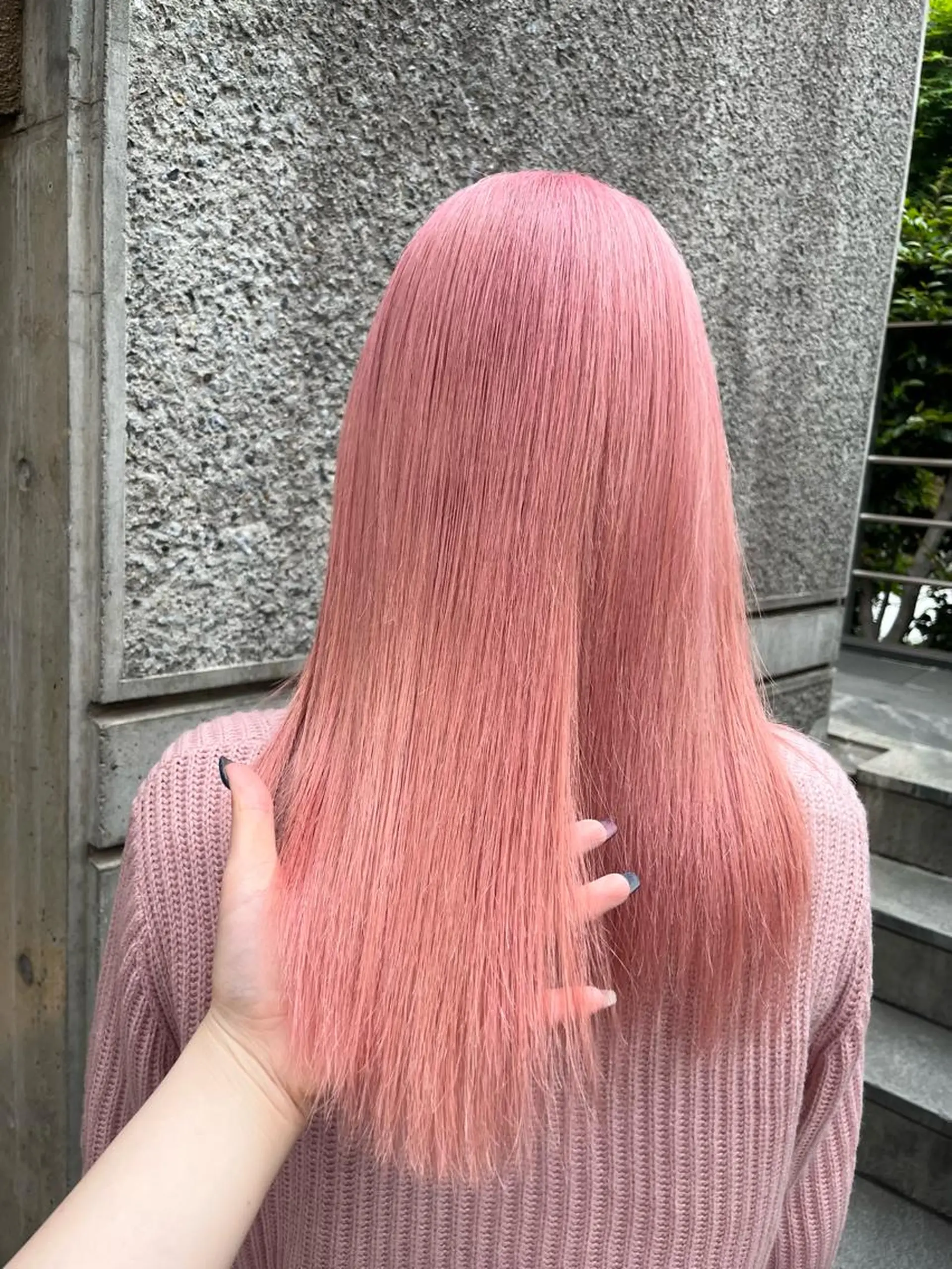 ロング カラー ブリーチ ケアブリーチ ピンクカラー 💗モテ髪 ハイトーンあや💗のヘアスタイル