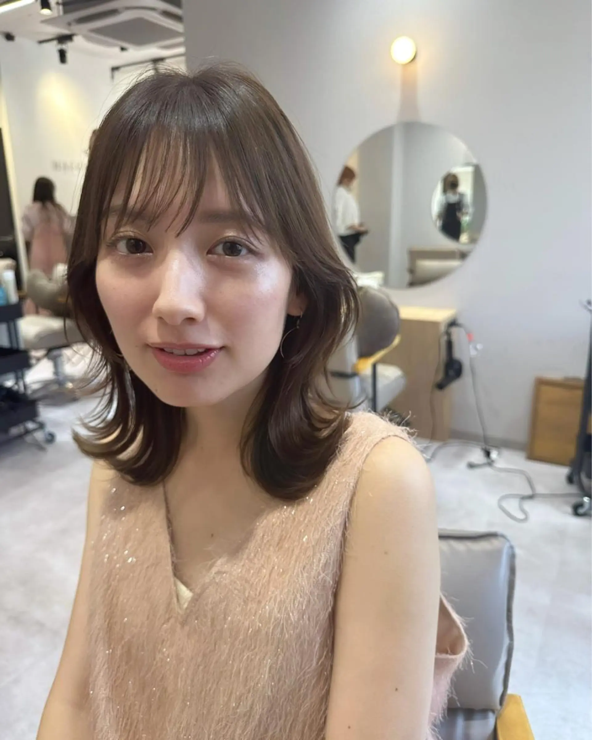 ミディアム カラー ヘアアレンジ カット ヘアカラー トリートメント topstylist 芳賀みなみのヘアスタイル