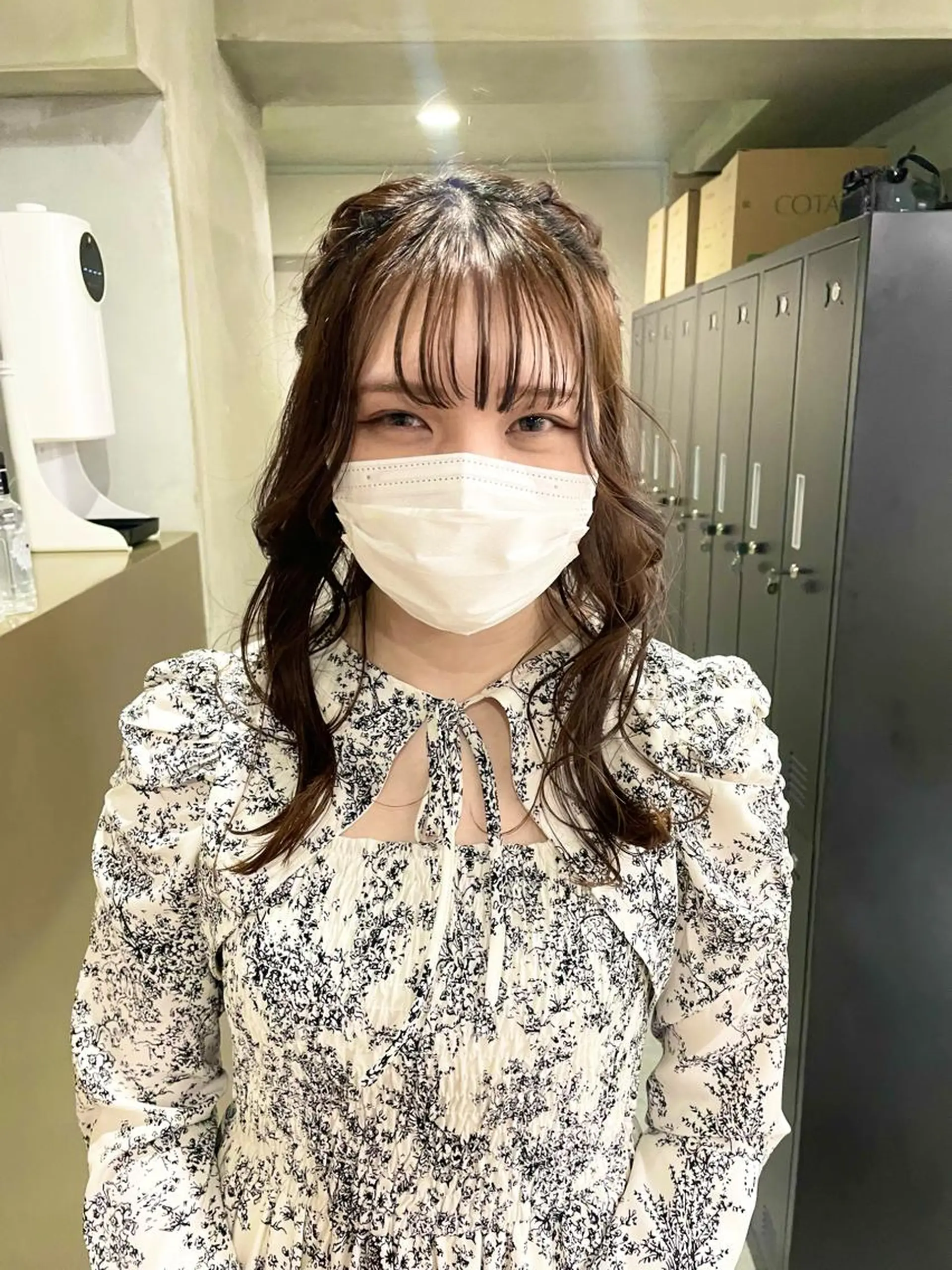 ロング カラー ヘアアレンジ ヘアセット 才下 ゆいのヘアスタイル