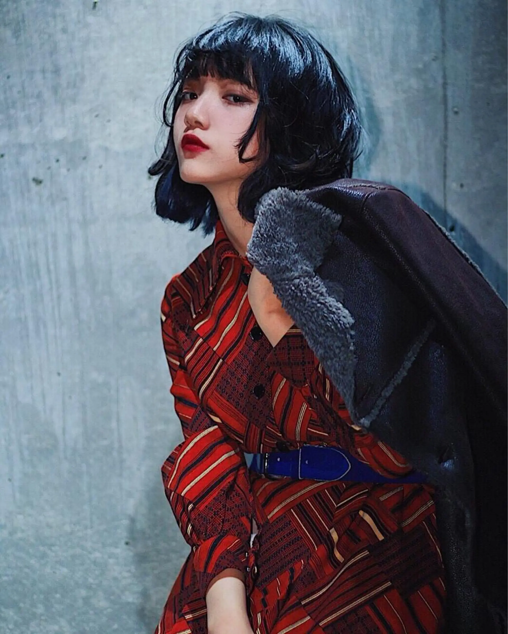 ショート カラー ヘアアレンジ ブルーカラー インナーカラー ボブ 遠藤悠大/メンズ縮毛 /メンズカットのヘアスタイル