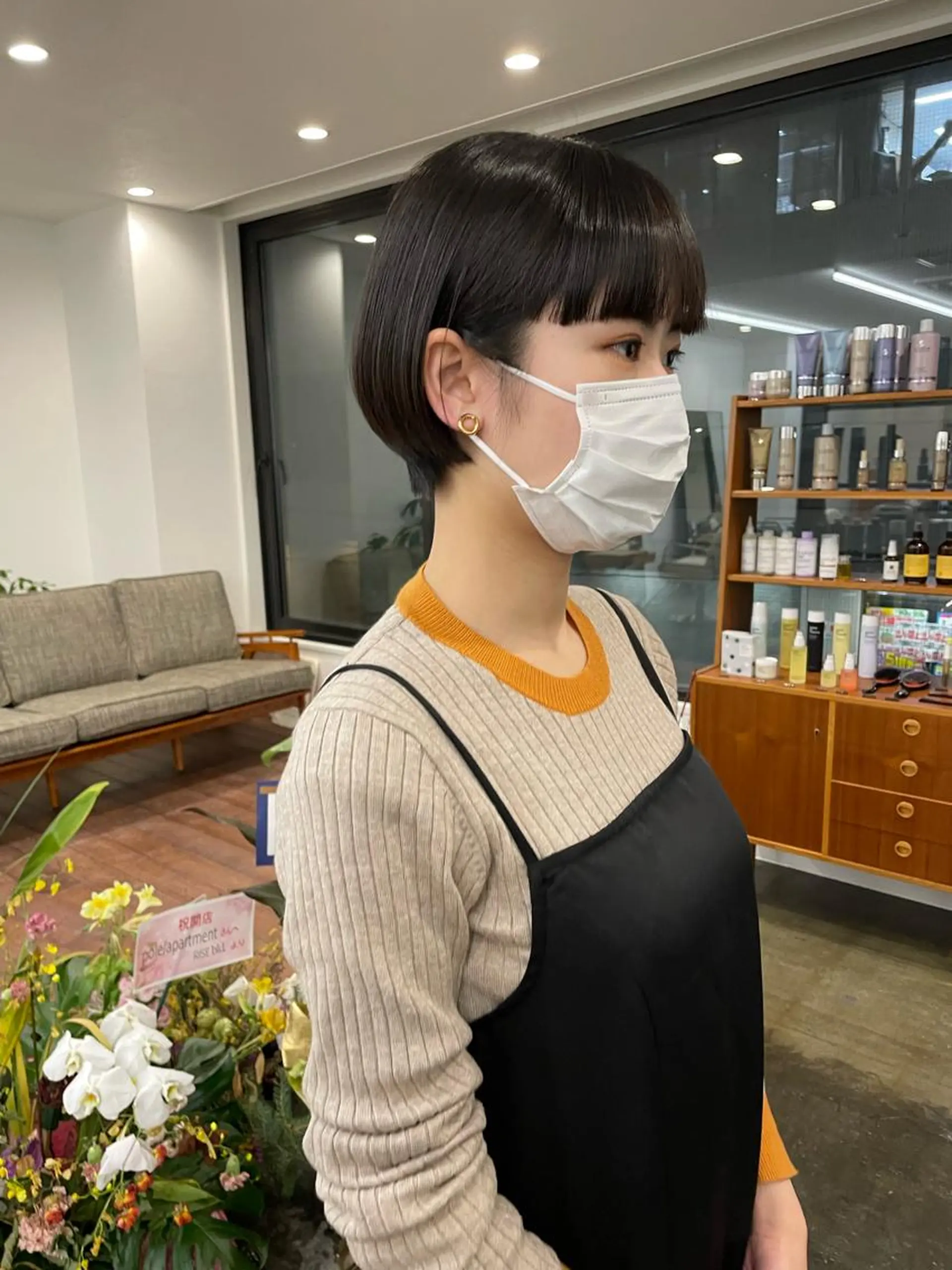 ショート ワイドバング pole所属・【pole】 minaのヘアスタイル