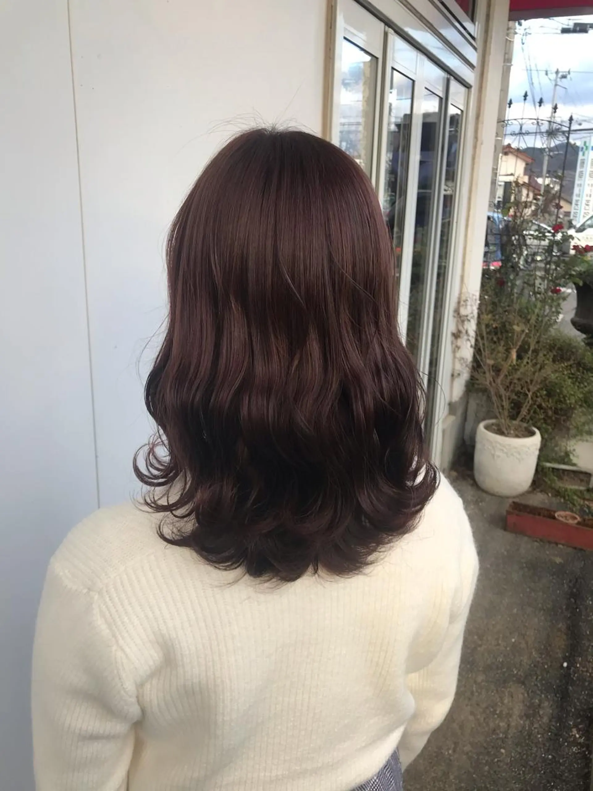ミディアム カット ヘアカラー トリートメント 下條 真のヘアスタイル