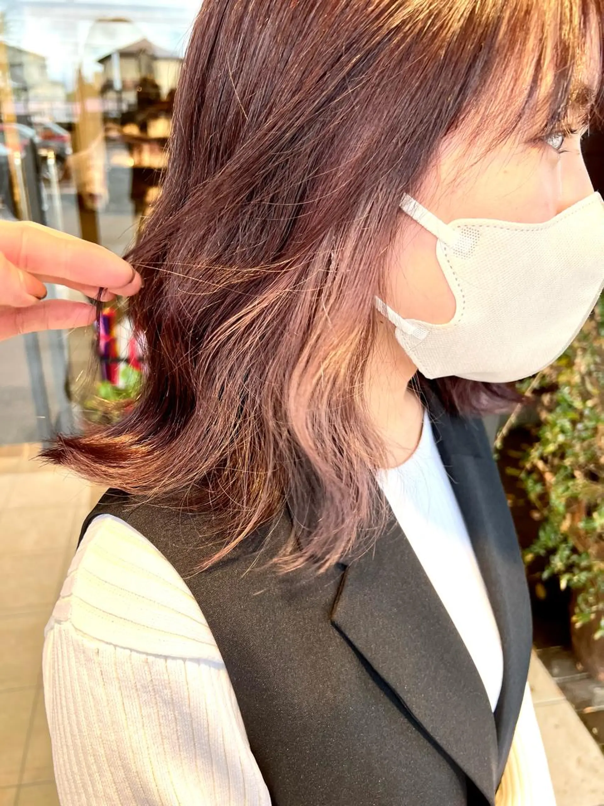 ミディアム カラー ヘアカラー 毛流れフェザー スタイル🔹竹内凌のヘアスタイル