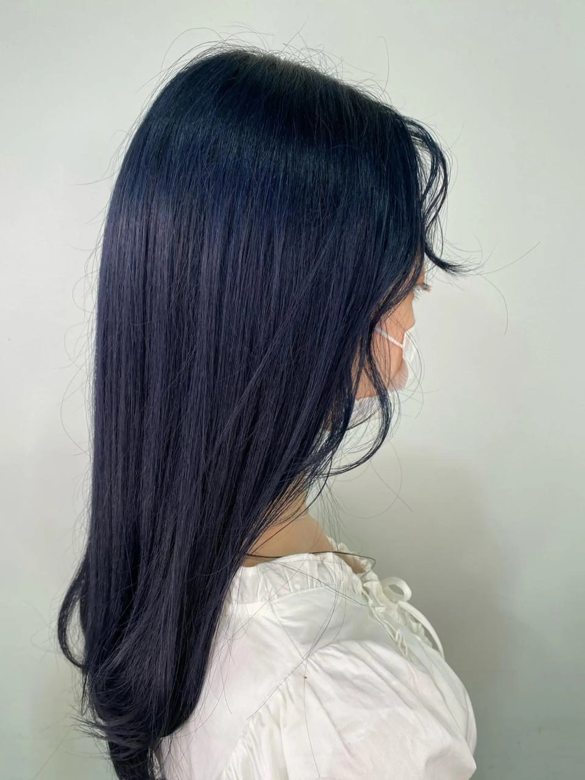 ロング カラー ヘアアレンジ ネイル マツエク・マツパ ネイビーカラー パープルカラー ネイビー パープル 💓💓彩 音💓💓のマツエク・マツパデザイン