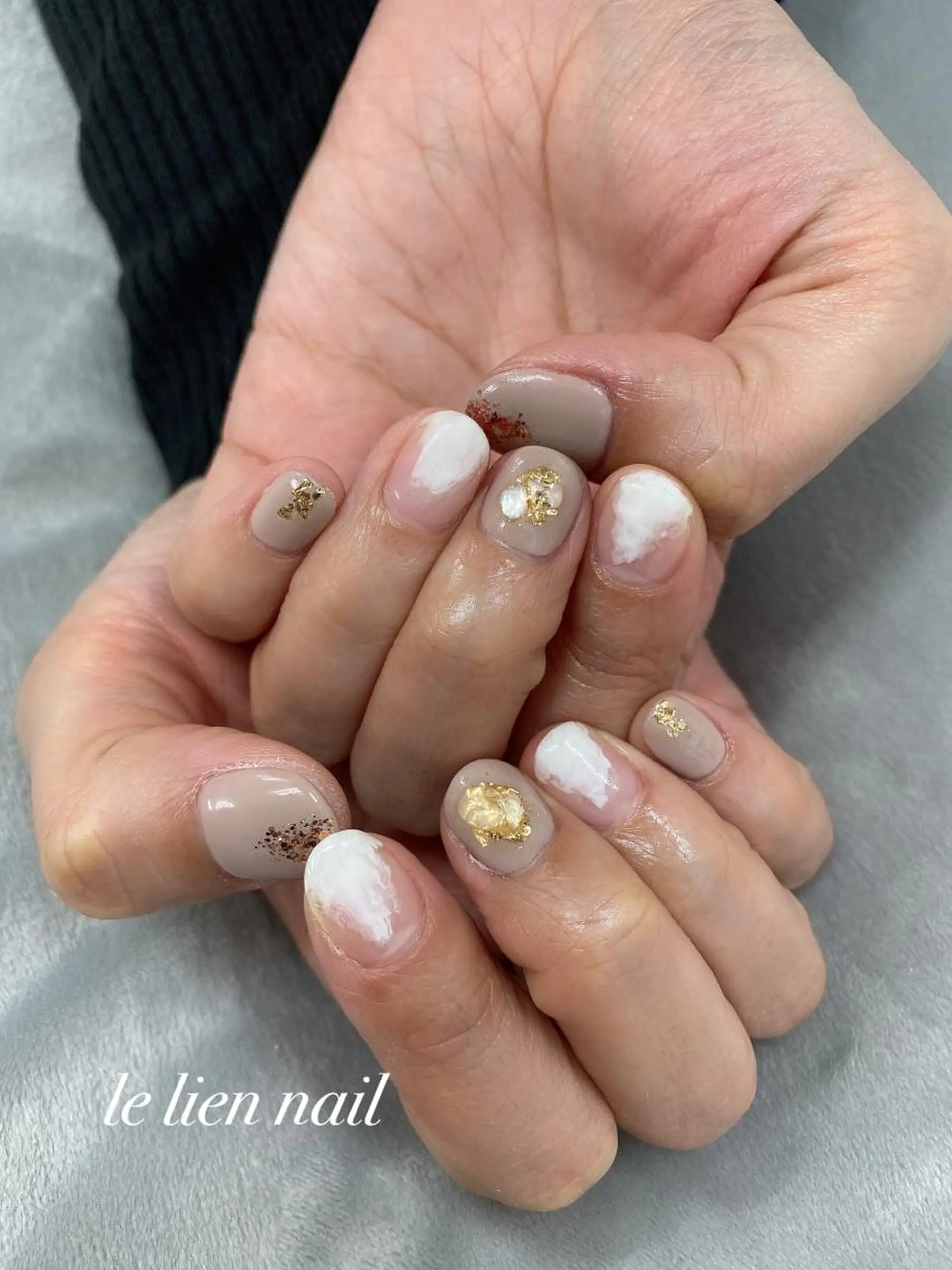 ネイル アートネイル ニュアンスネイル ハンドネイル le lien nailのネイルデザイン