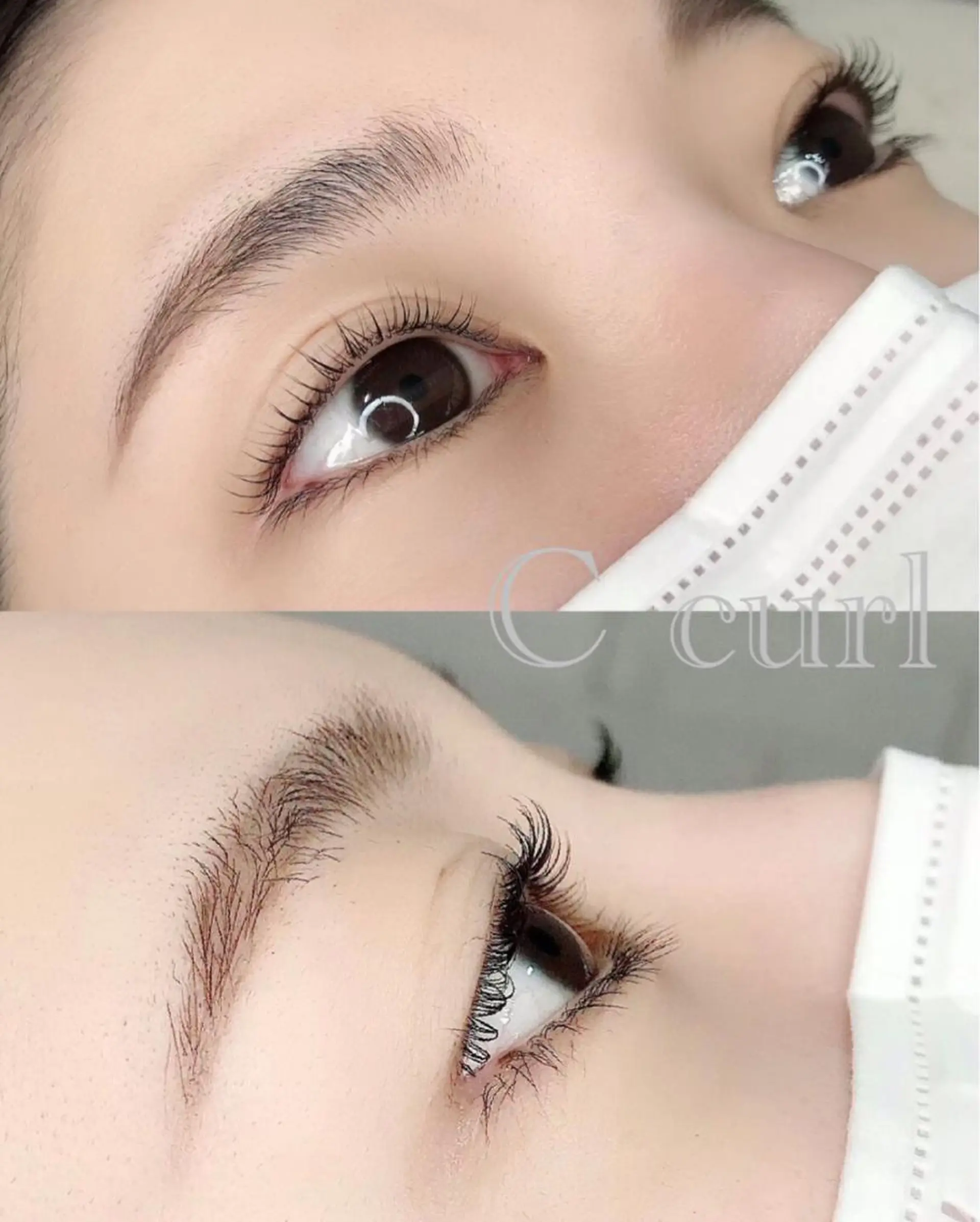 マツエク・マツパ Cカール Lカール パリジェンヌラッシュリフト 一重×まつ毛パーマ eyelash presh yukaのマツエク・マツパデザイン