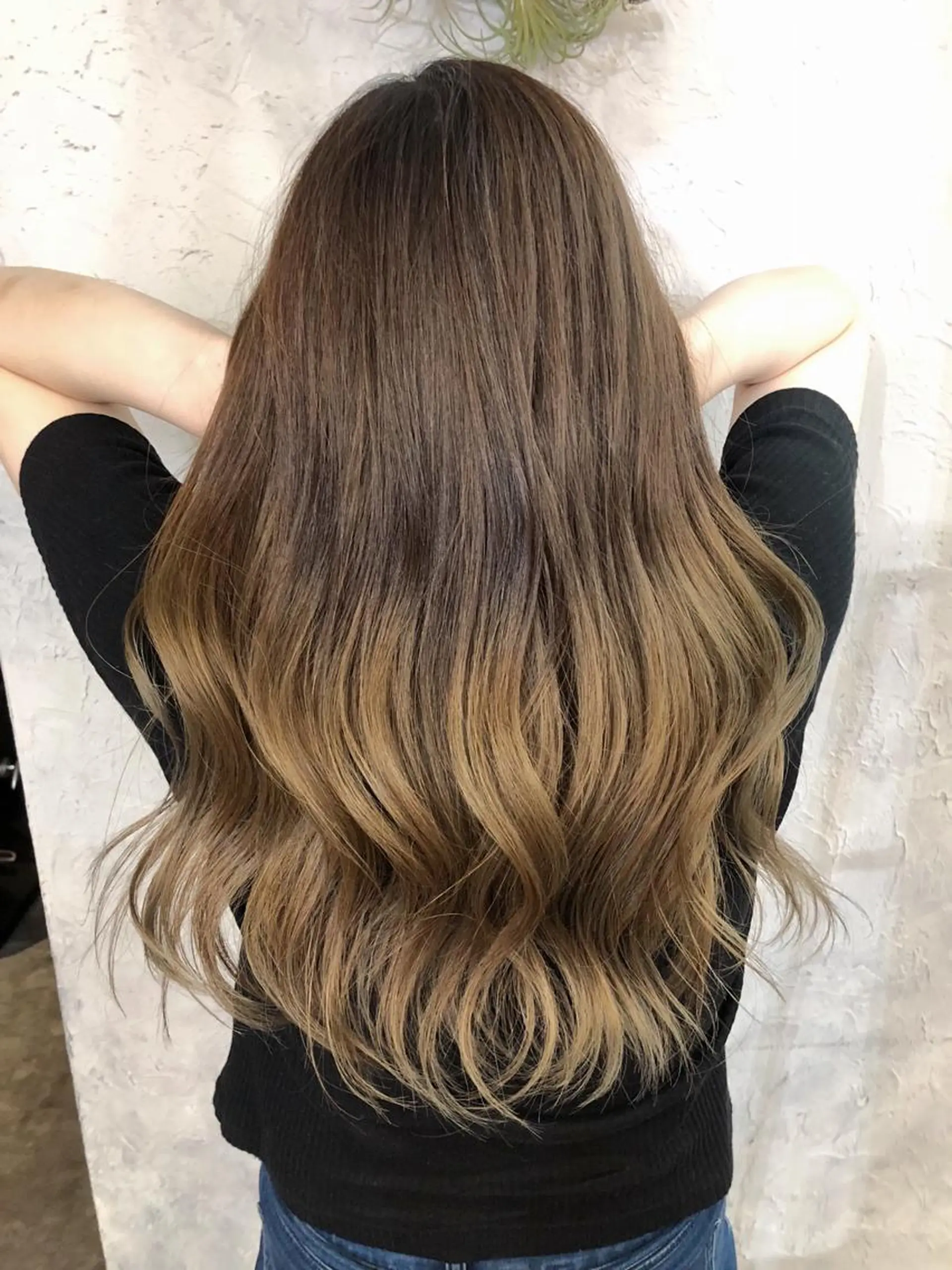 ロング カラー グラデーションカラー hair studio nico所属・田中 健太郎のヘアスタイル