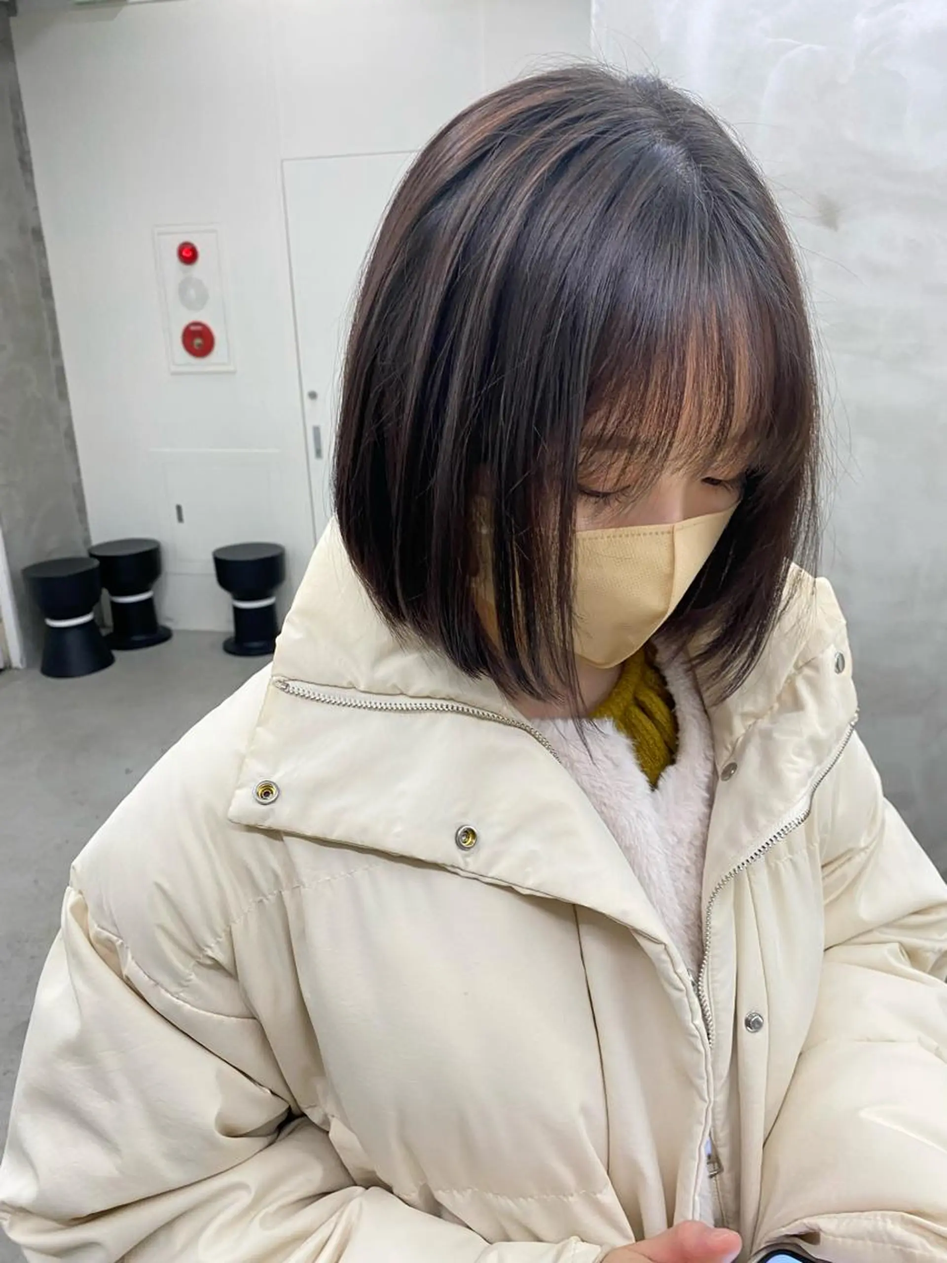 ショート カラー ブラウンカラー モカブラウン yiye 青山所属・無料カットモデル募集 🌱ひょうがのヘアスタイル